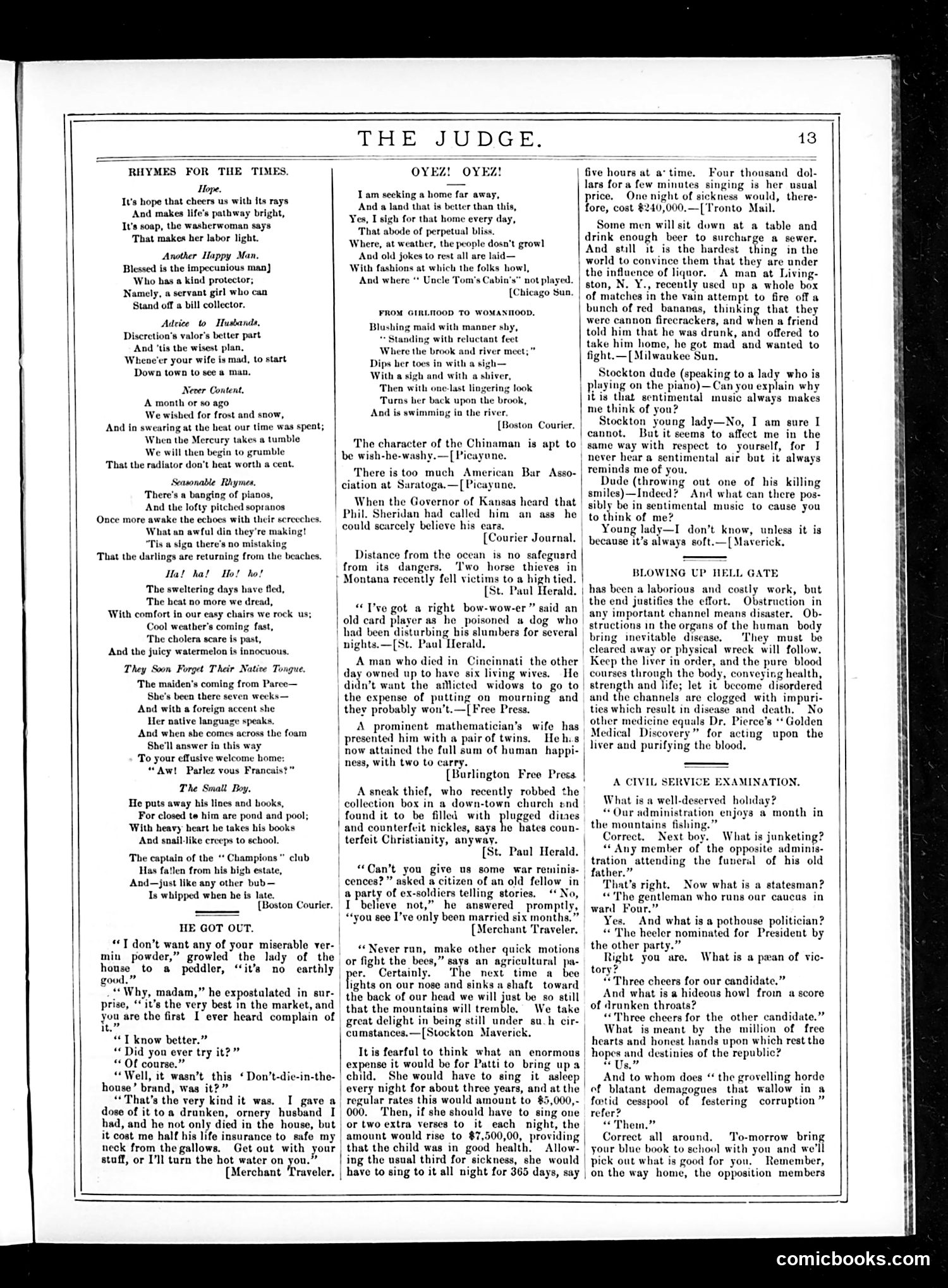 Judge — September 19, 1885 — page 13 of 16