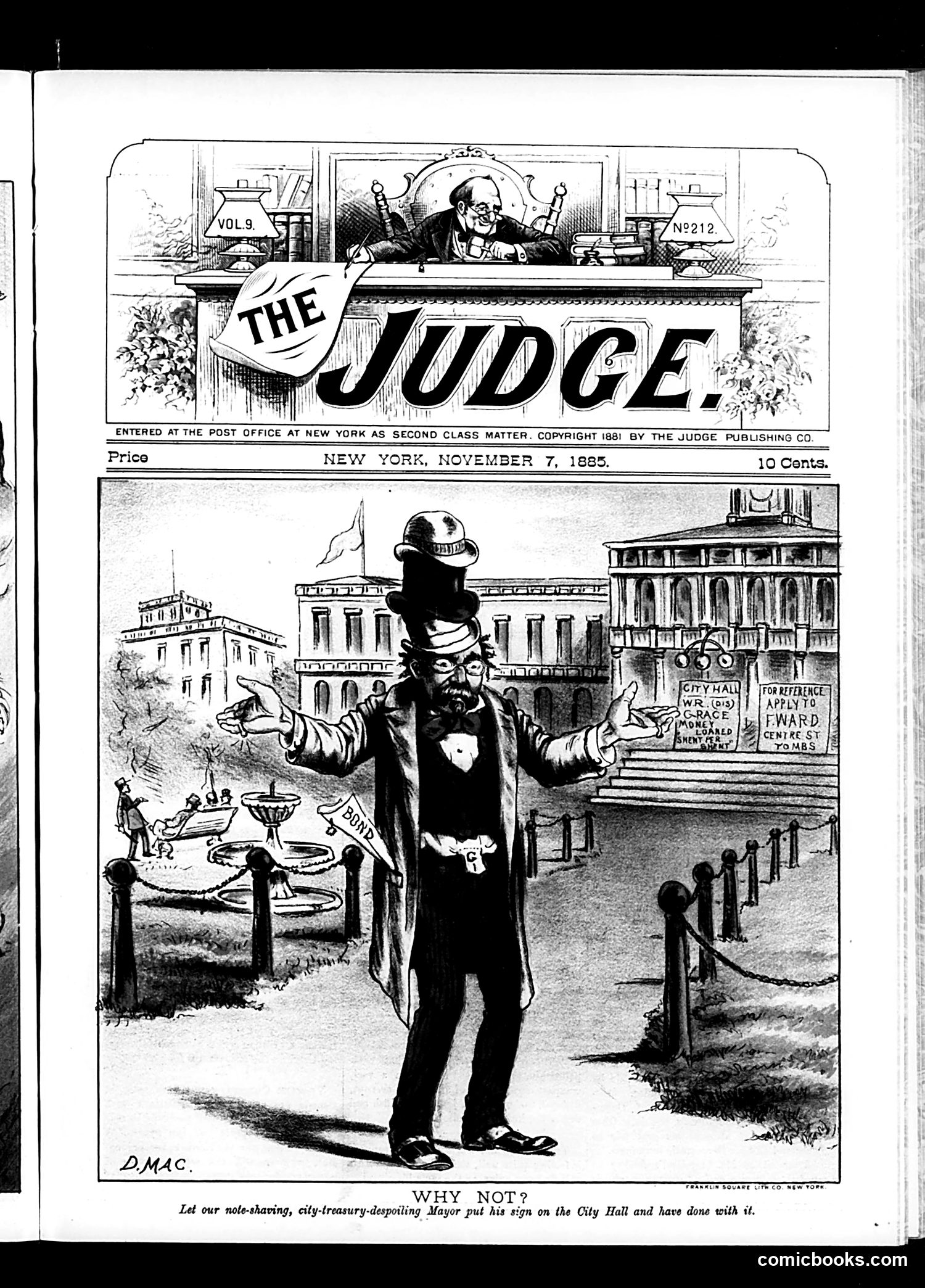Judge — November 7, 1885