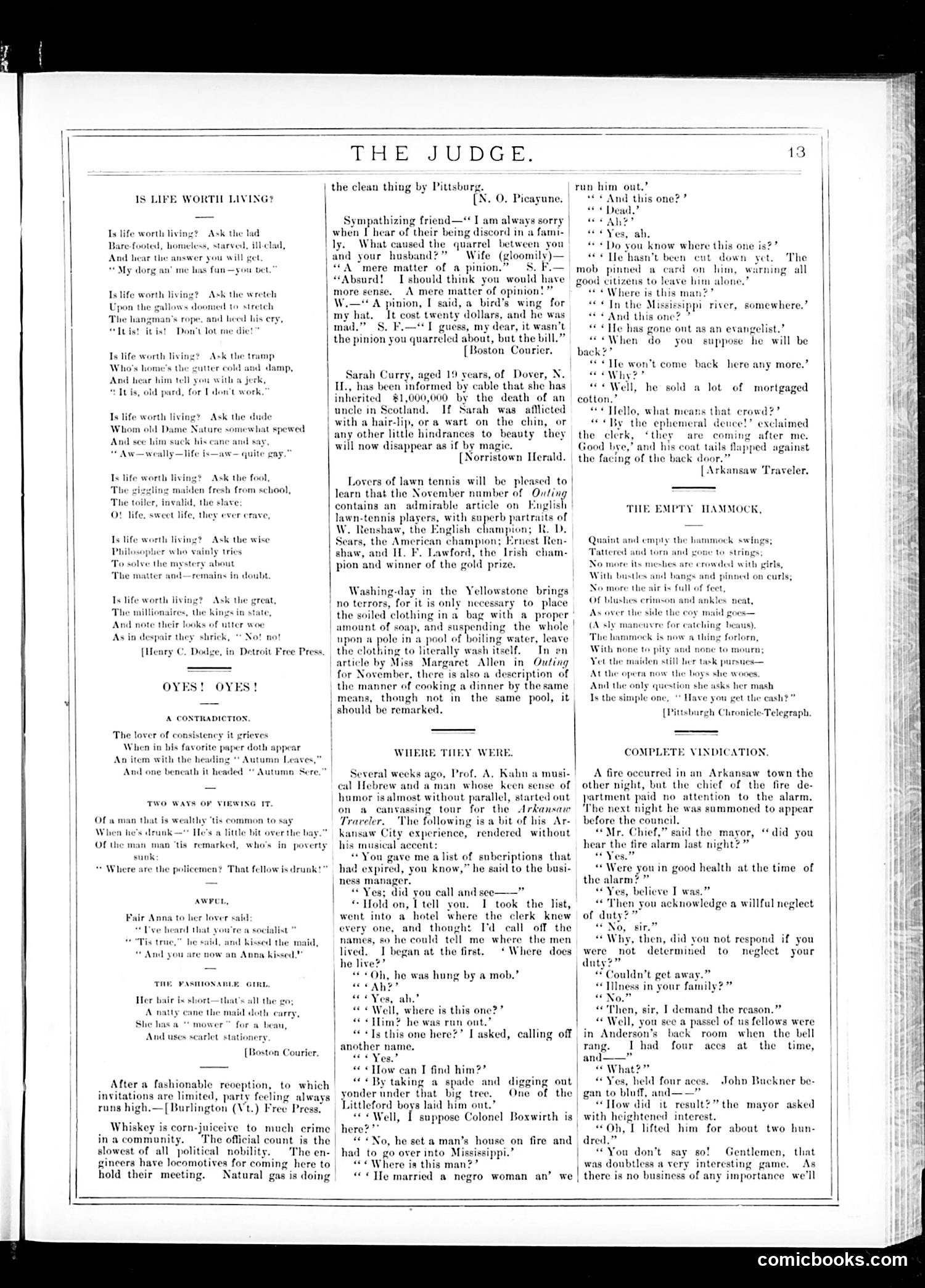 Judge — November 14, 1885 — page 13 of 16