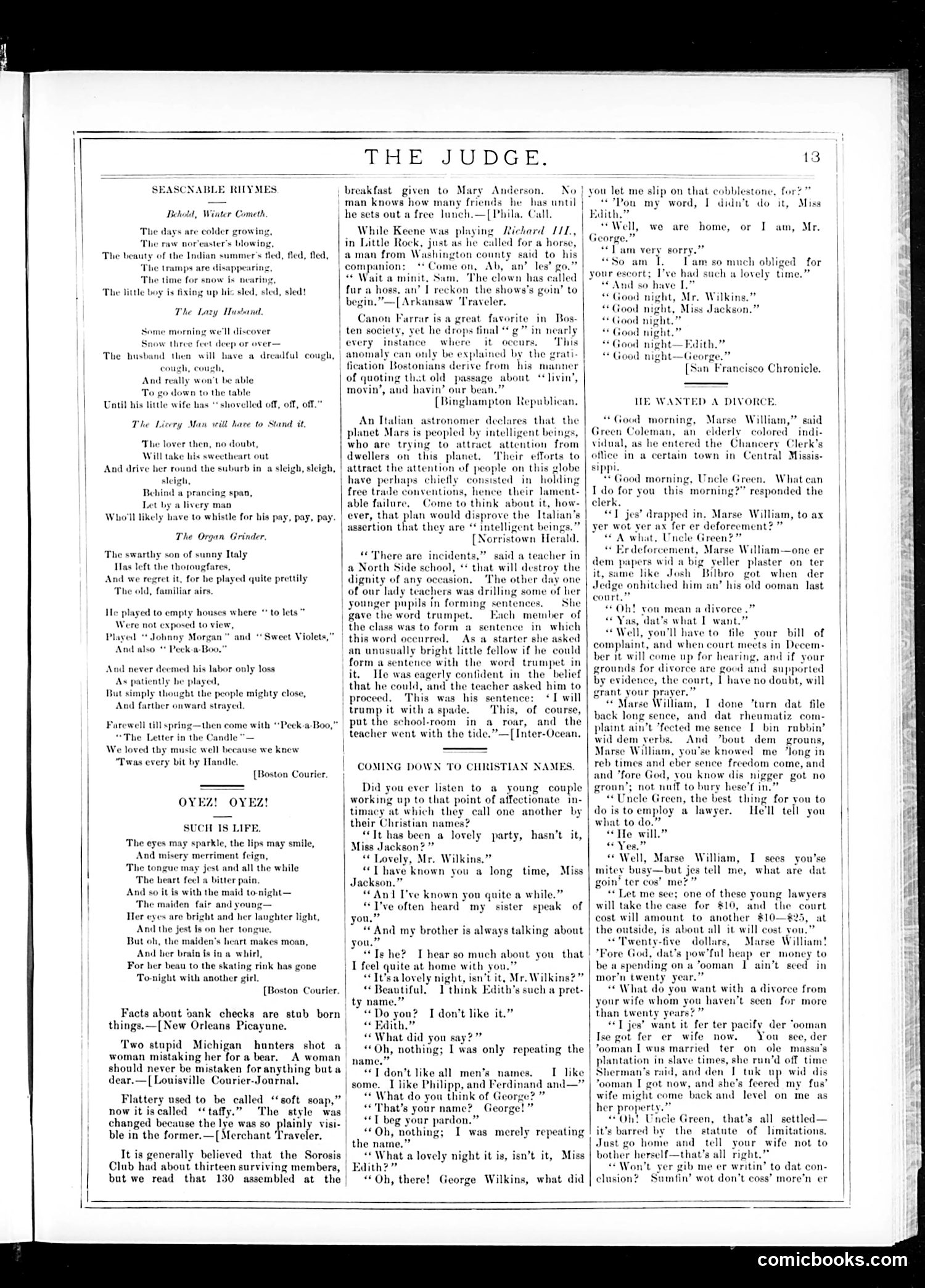 Judge — December 5, 1885 — page 13 of 16