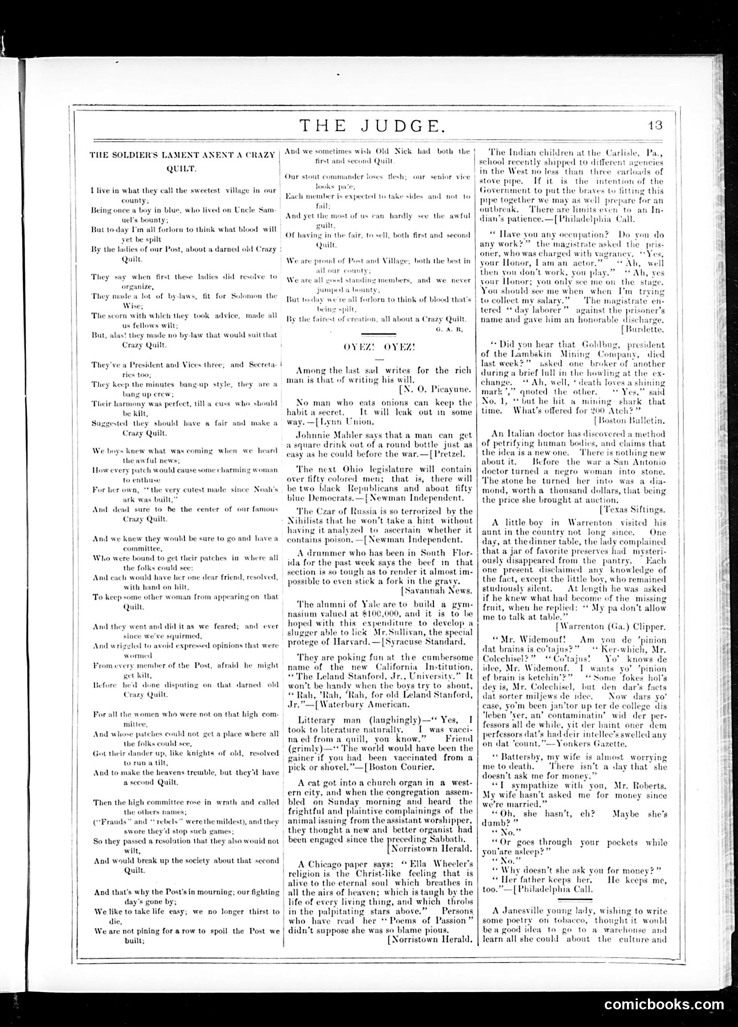 Judge — December 12, 1885 — page 13 of 16