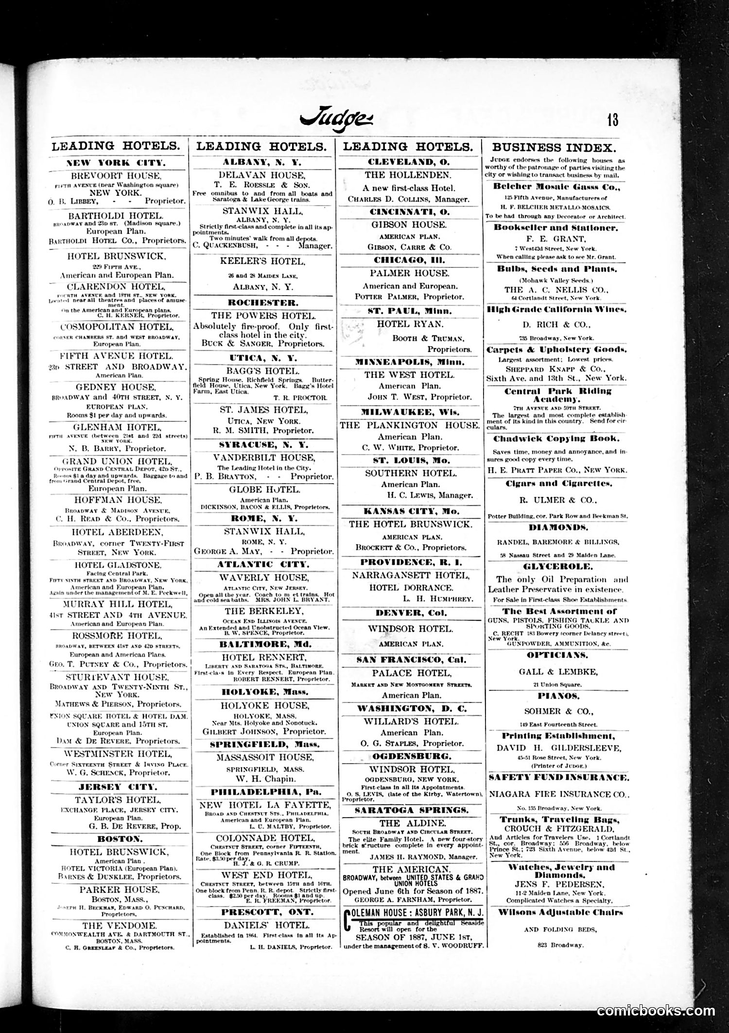 Judge — July 9, 1887 — page 13 of 16