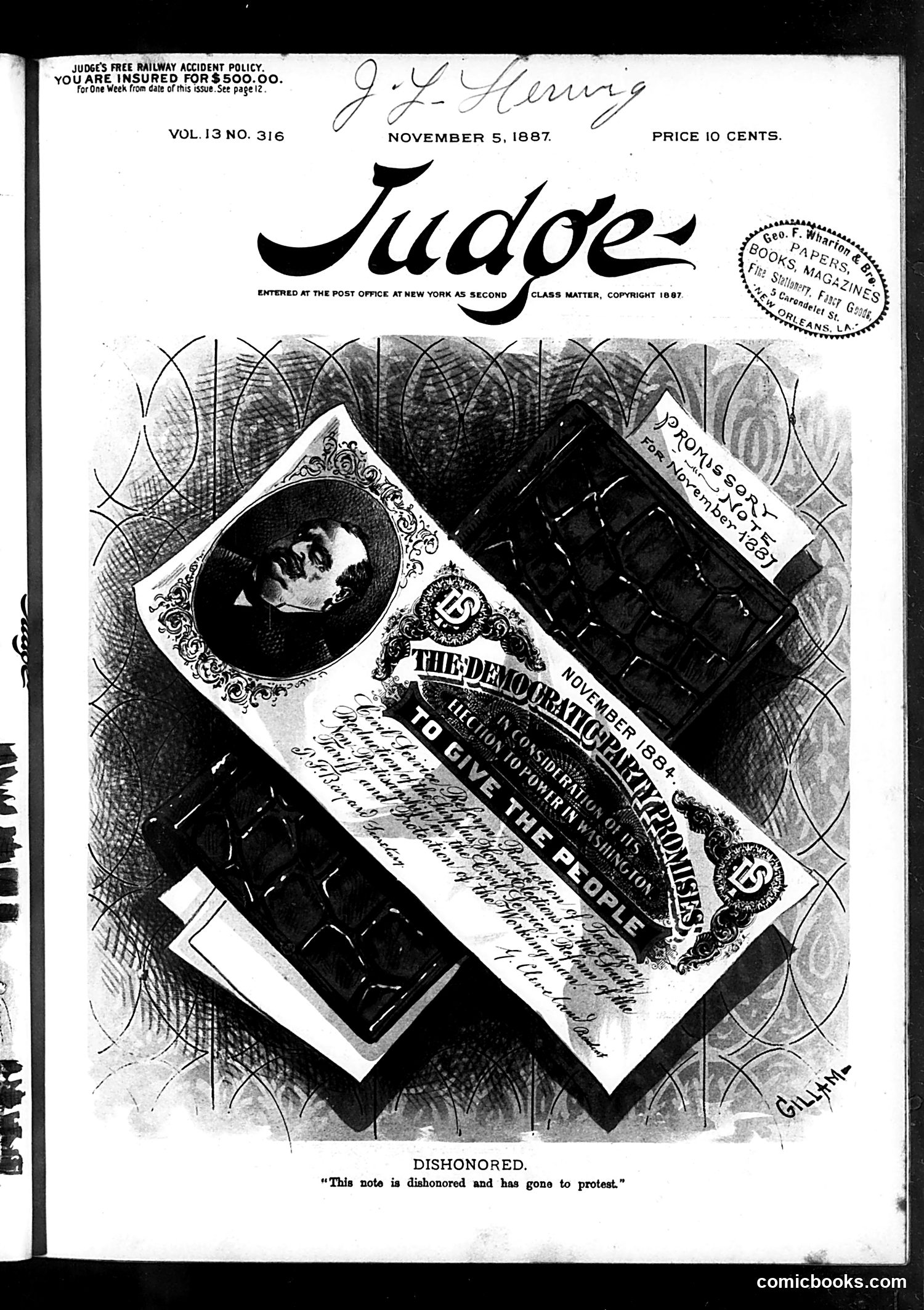 Judge — November 5, 1887