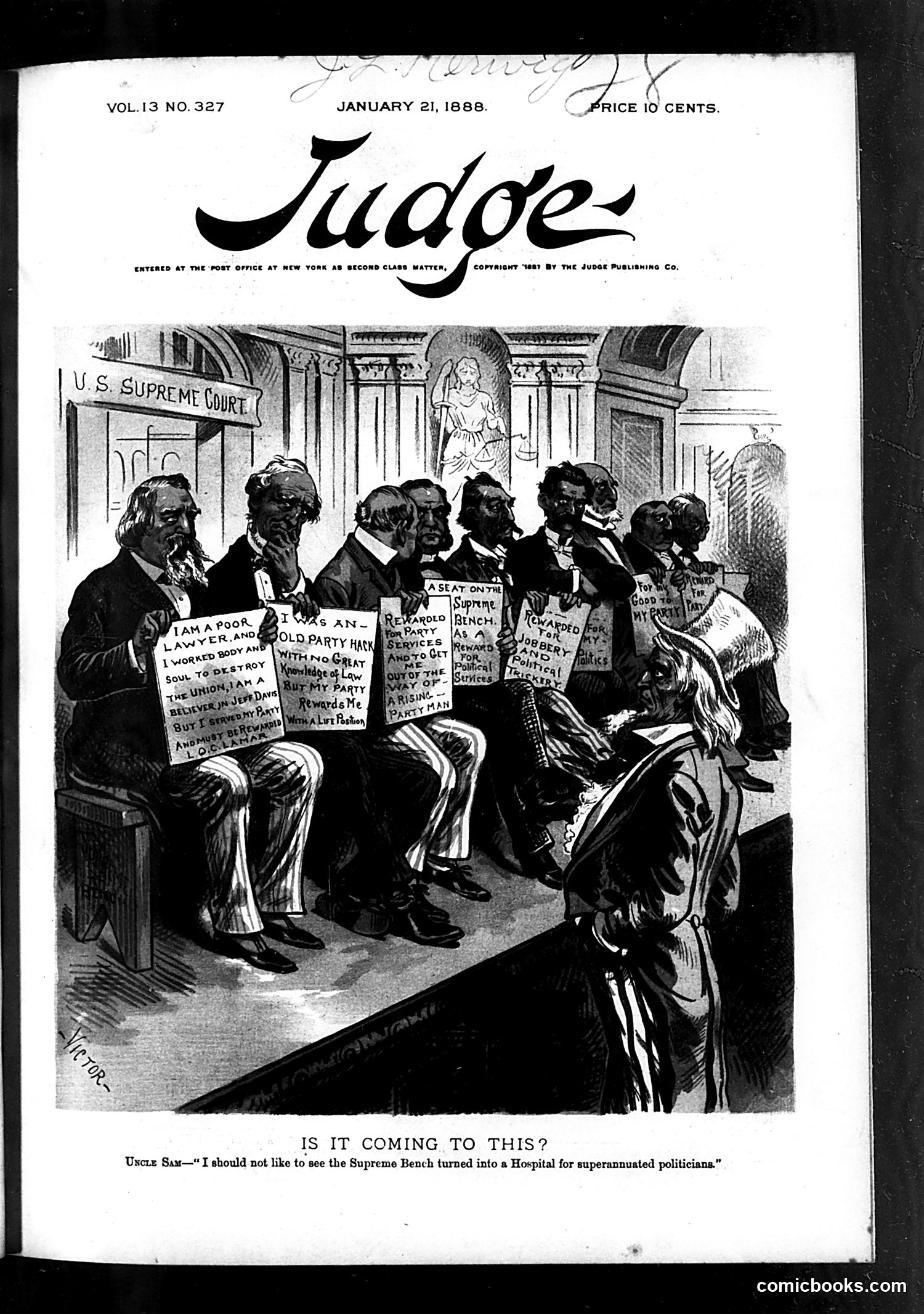 Judge — January 21, 1888
