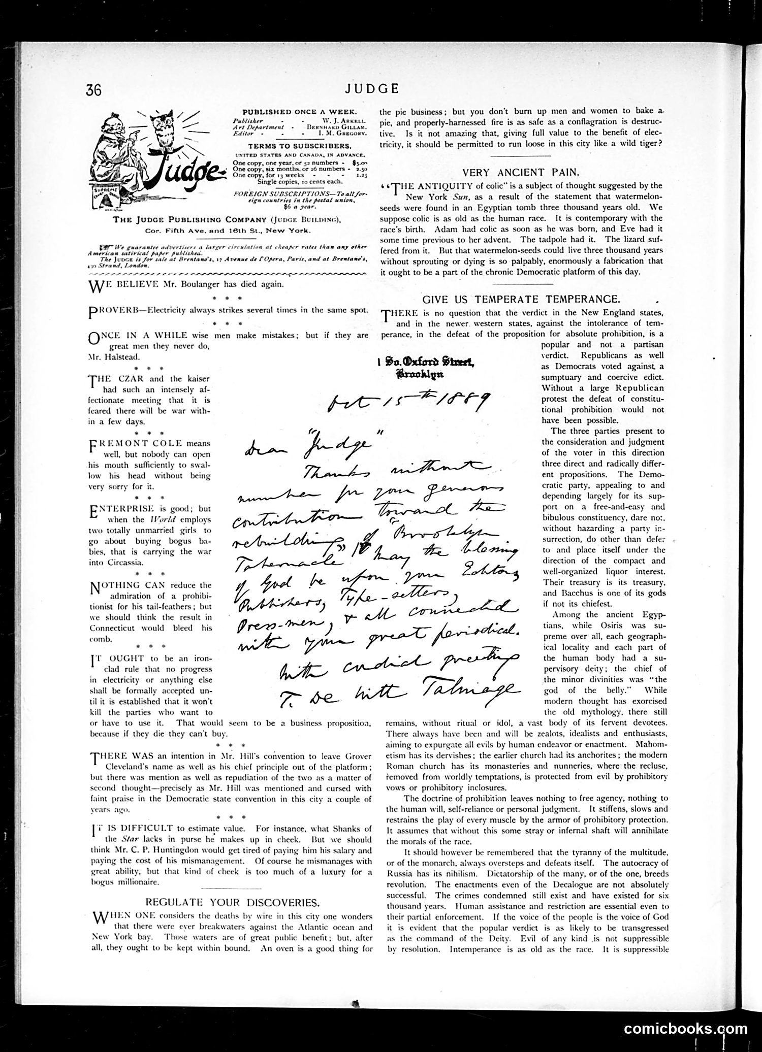 Judge — October 26, 1889 — page 2 of 16