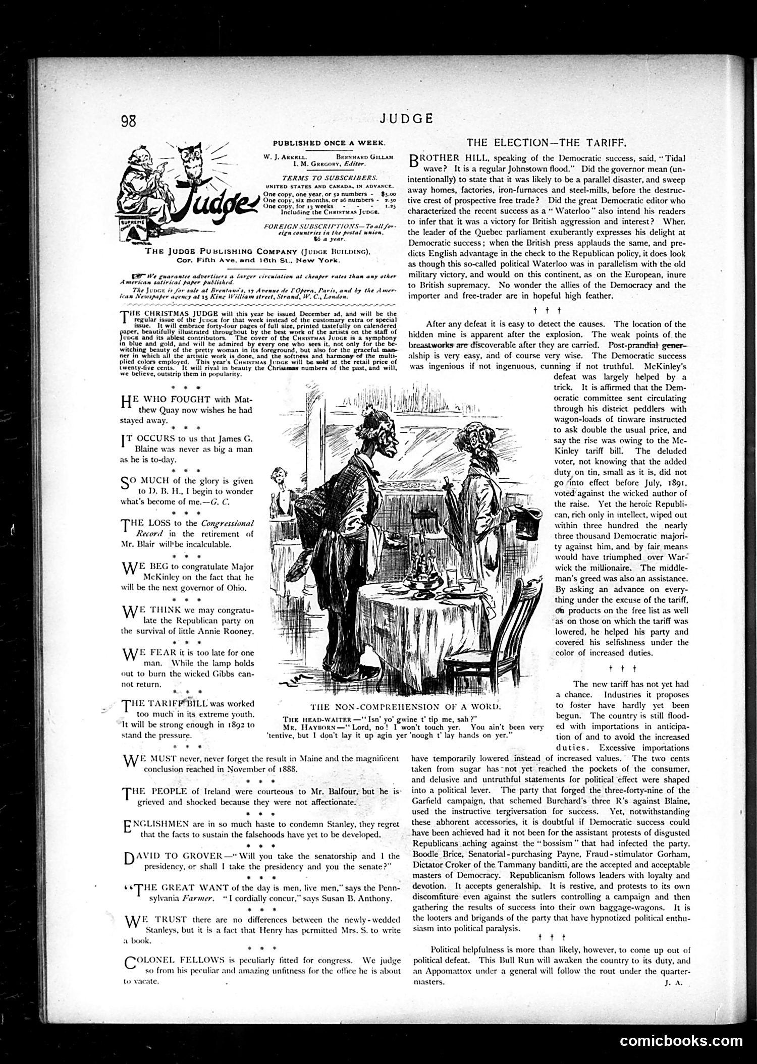 Judge — November 22, 1890 — page 2 of 20