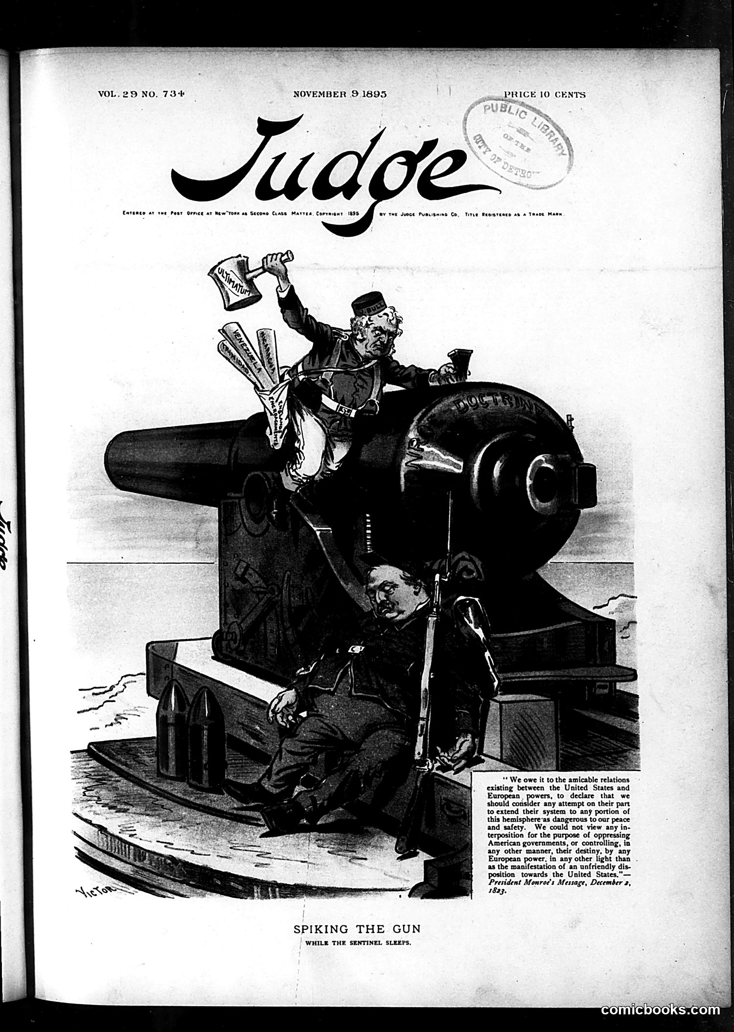 Judge — November 9, 1895
