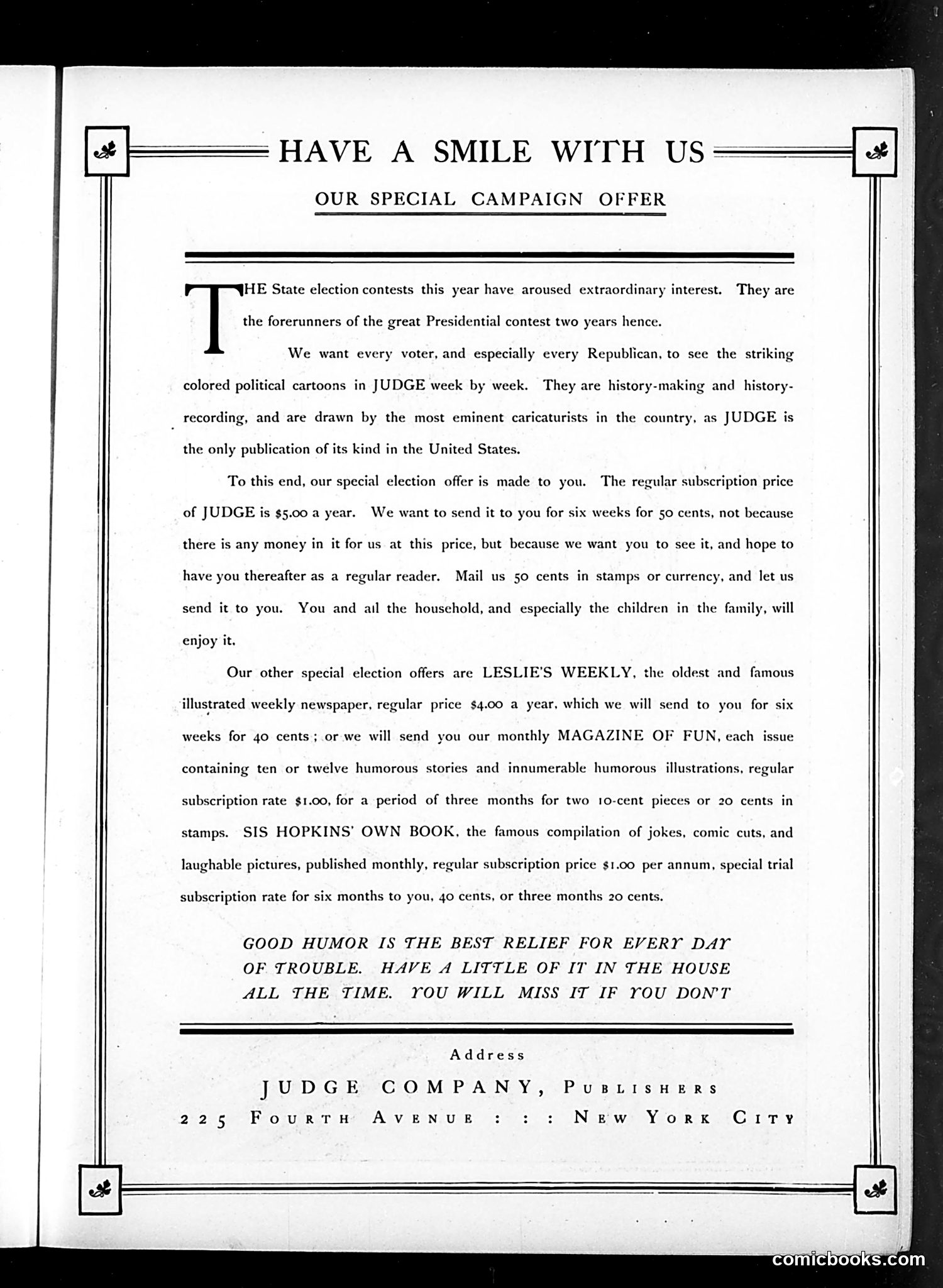 Judge — October 6, 1906 — page 7 of 16