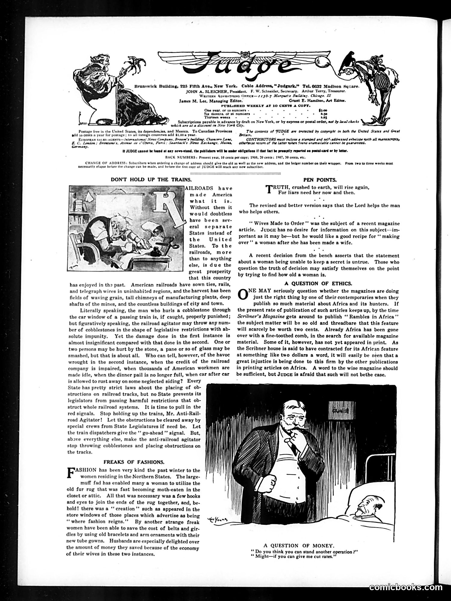 Judge — March 13, 1909