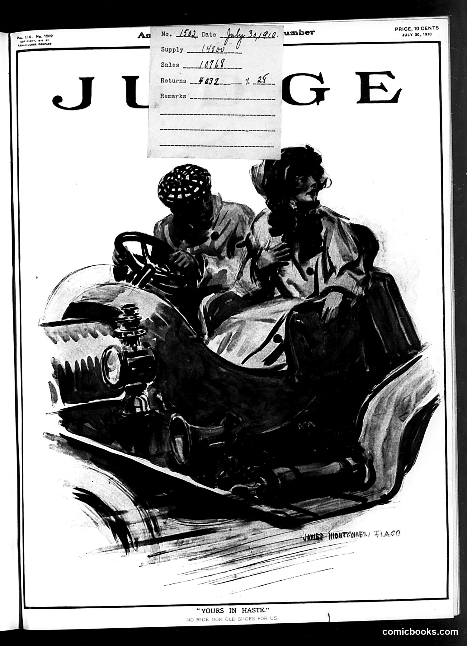 Judge — July 30, 1910