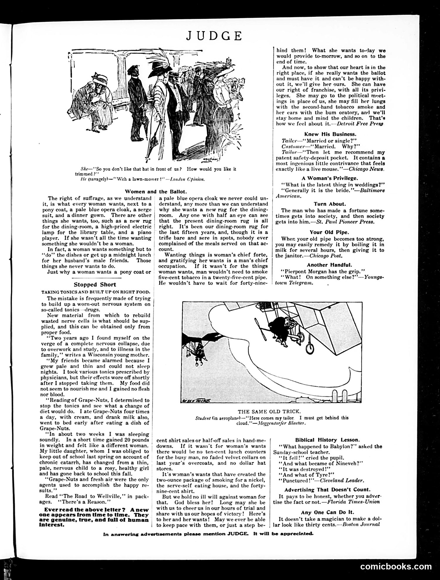 Judge — November 12, 1910 — page 19 of 24