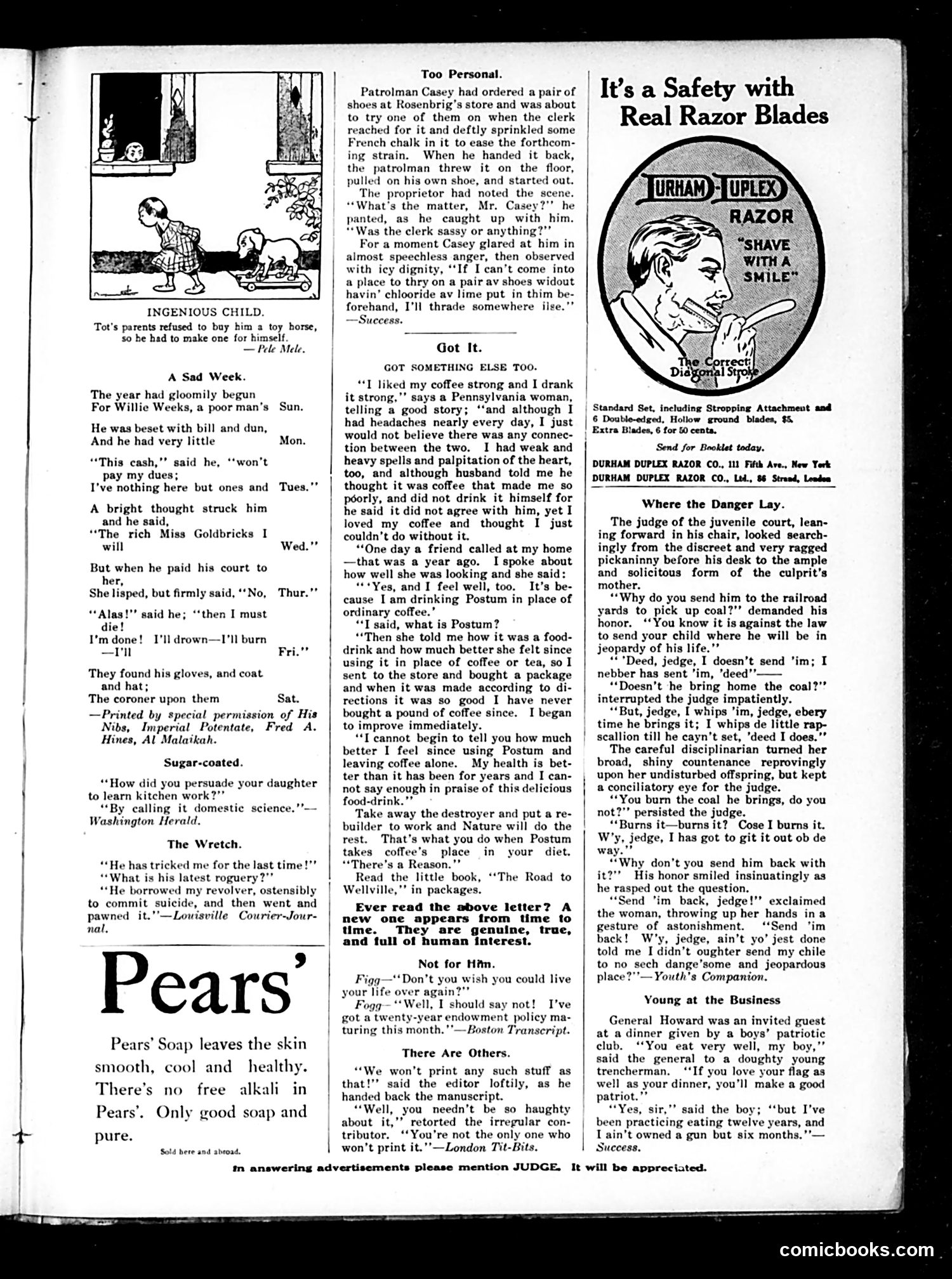 Judge — January 7, 1911 — page 21 of 26