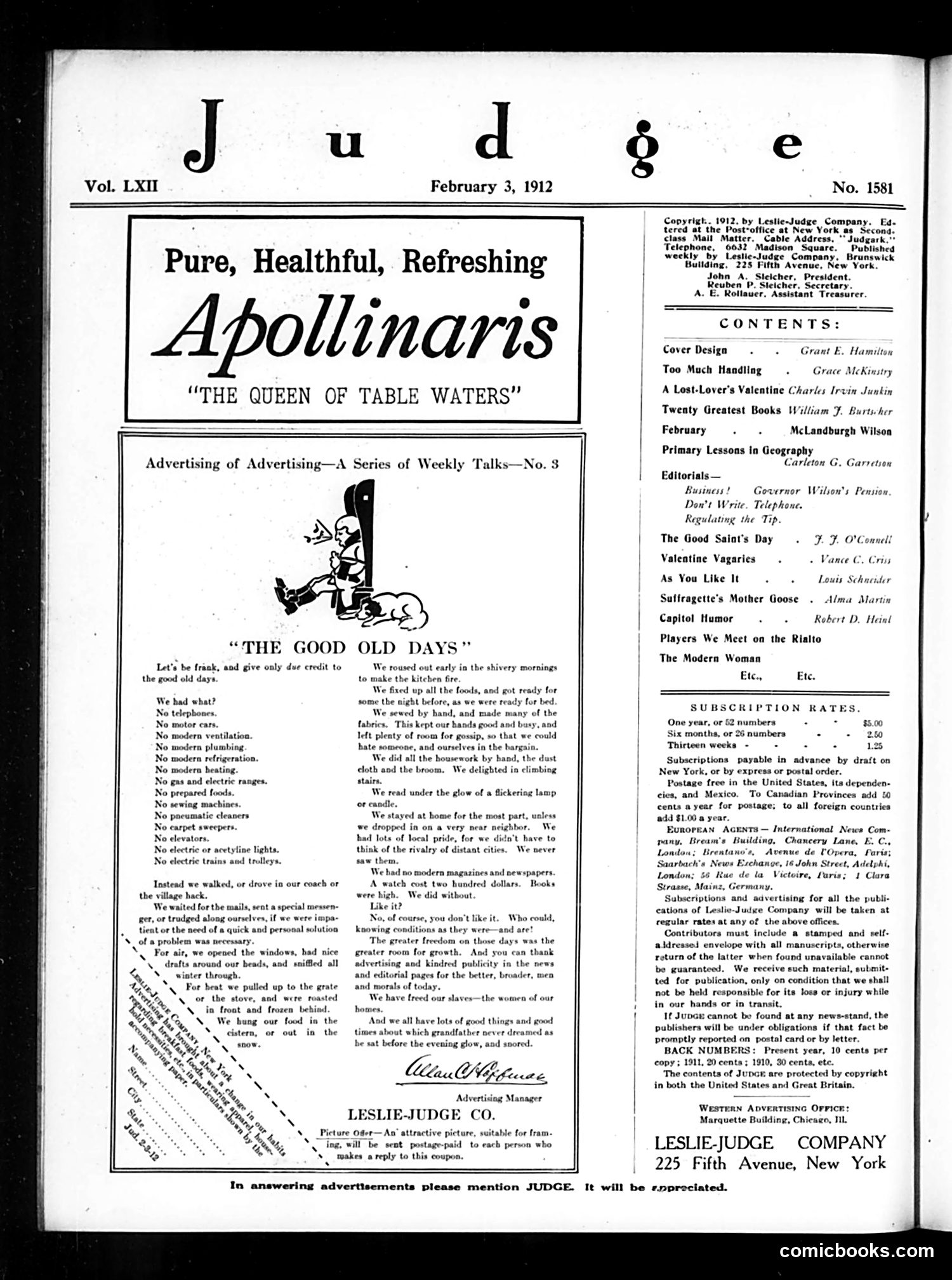 Judge — February 3, 1912 — page 2 of 23