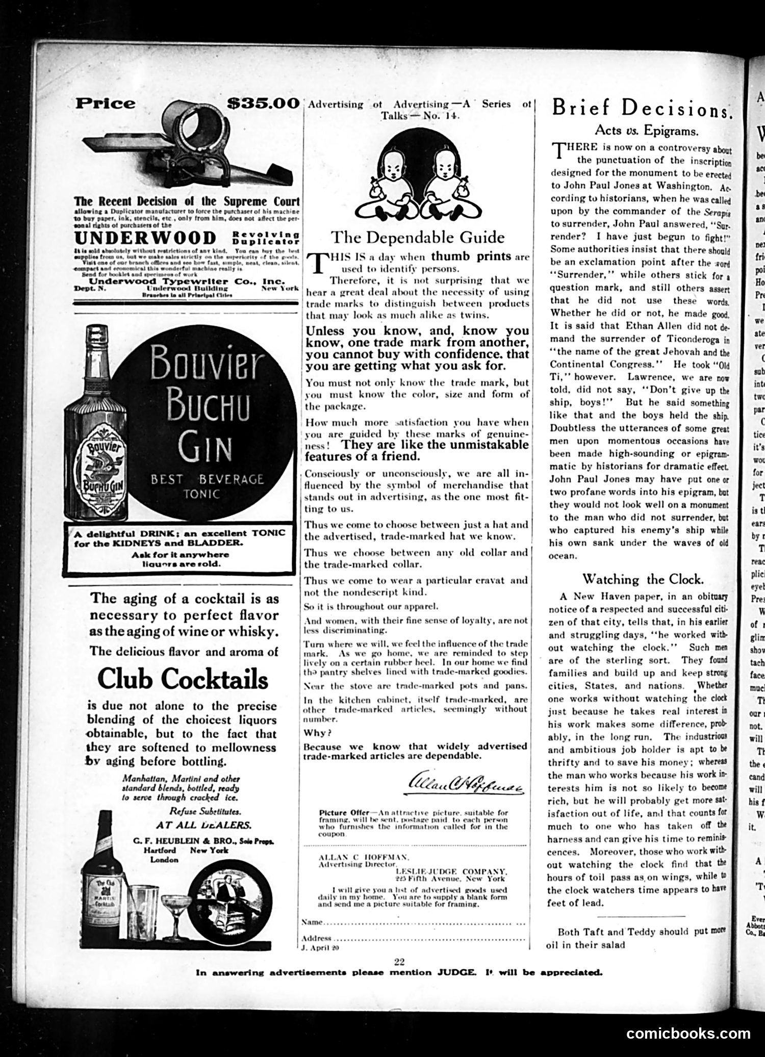 Judge — April 20, 1912 — page 22 of 24