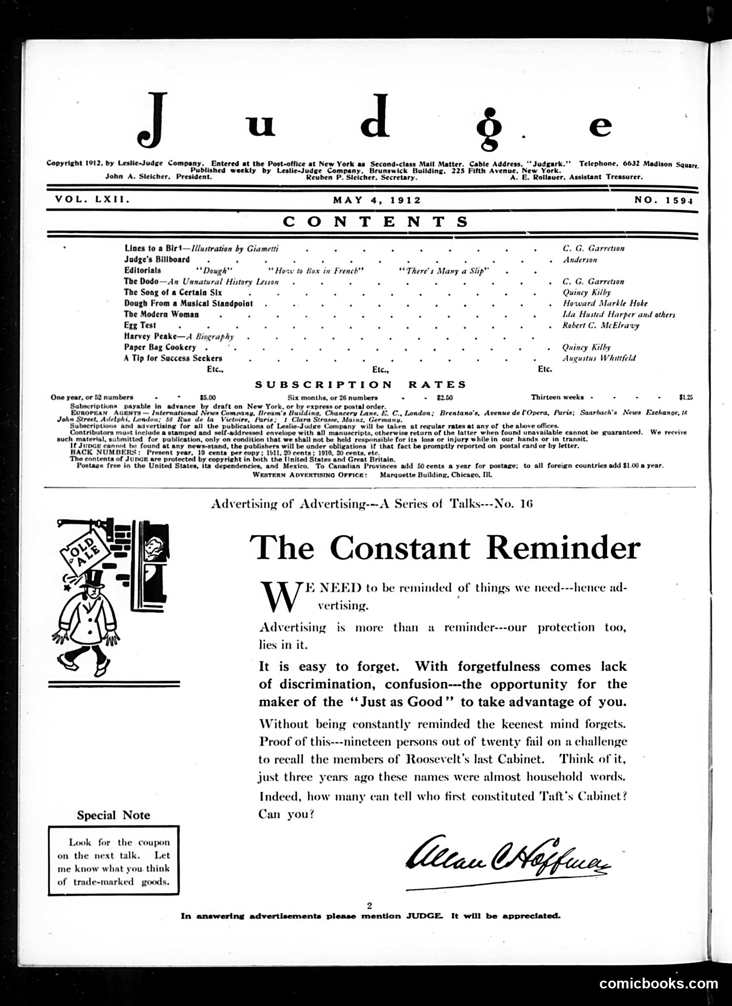 Judge — May 4, 1912 — page 2 of 23