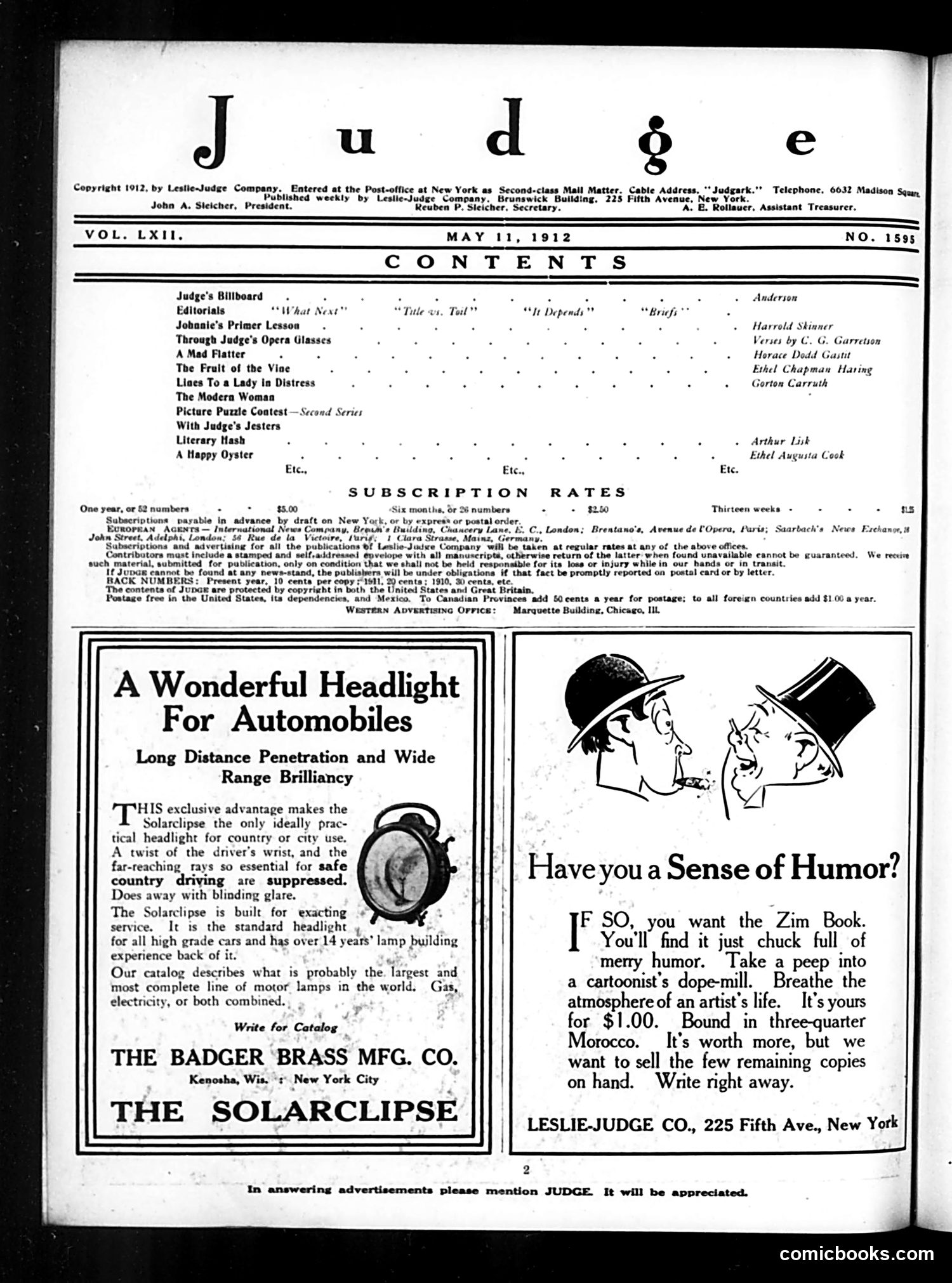 Judge — May 11, 1912 — page 2 of 26