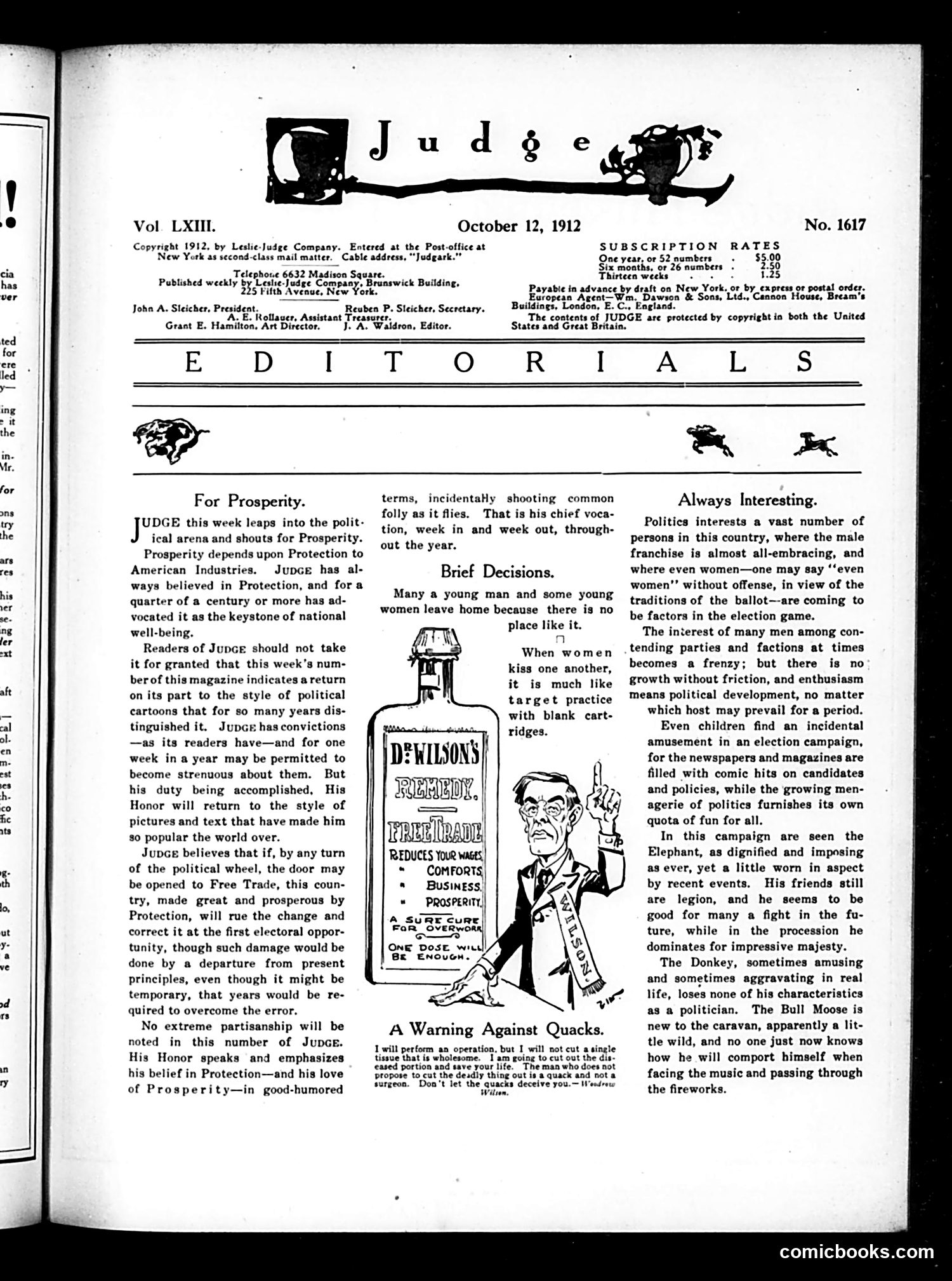 Judge — October 12, 1912 — page 3 of 28