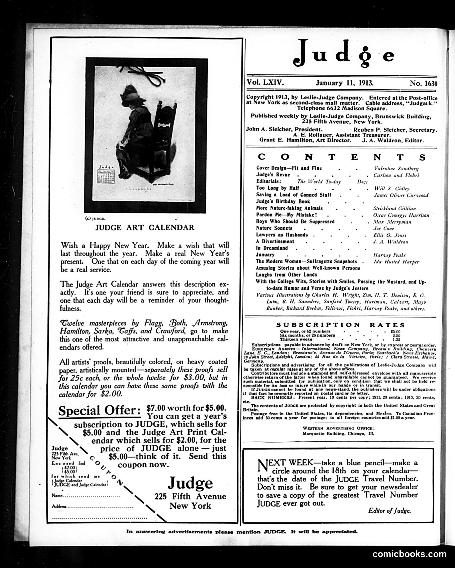 Judge — January 11, 1913 — page 2 of 24