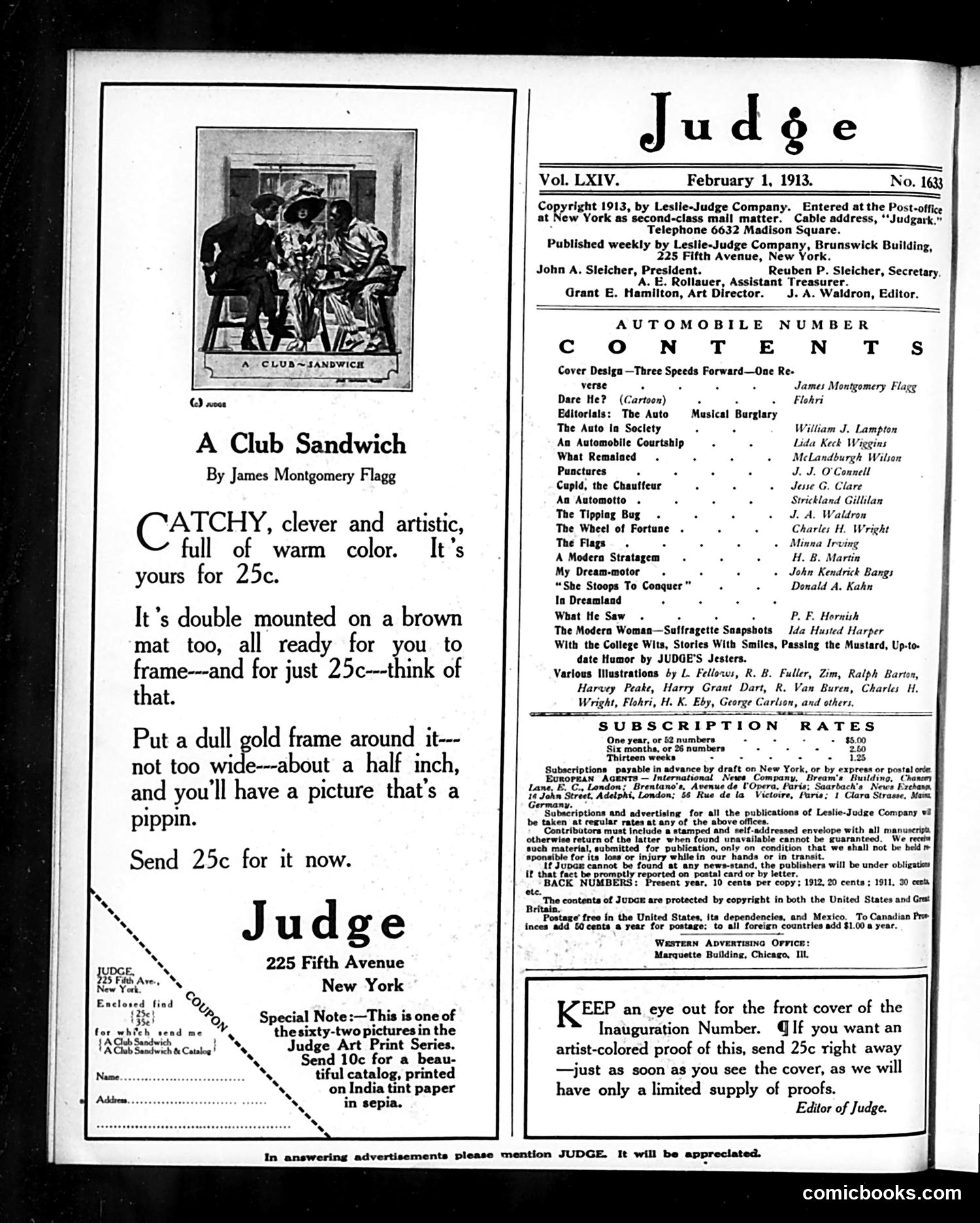 Judge — February 1, 1913 — page 2 of 24
