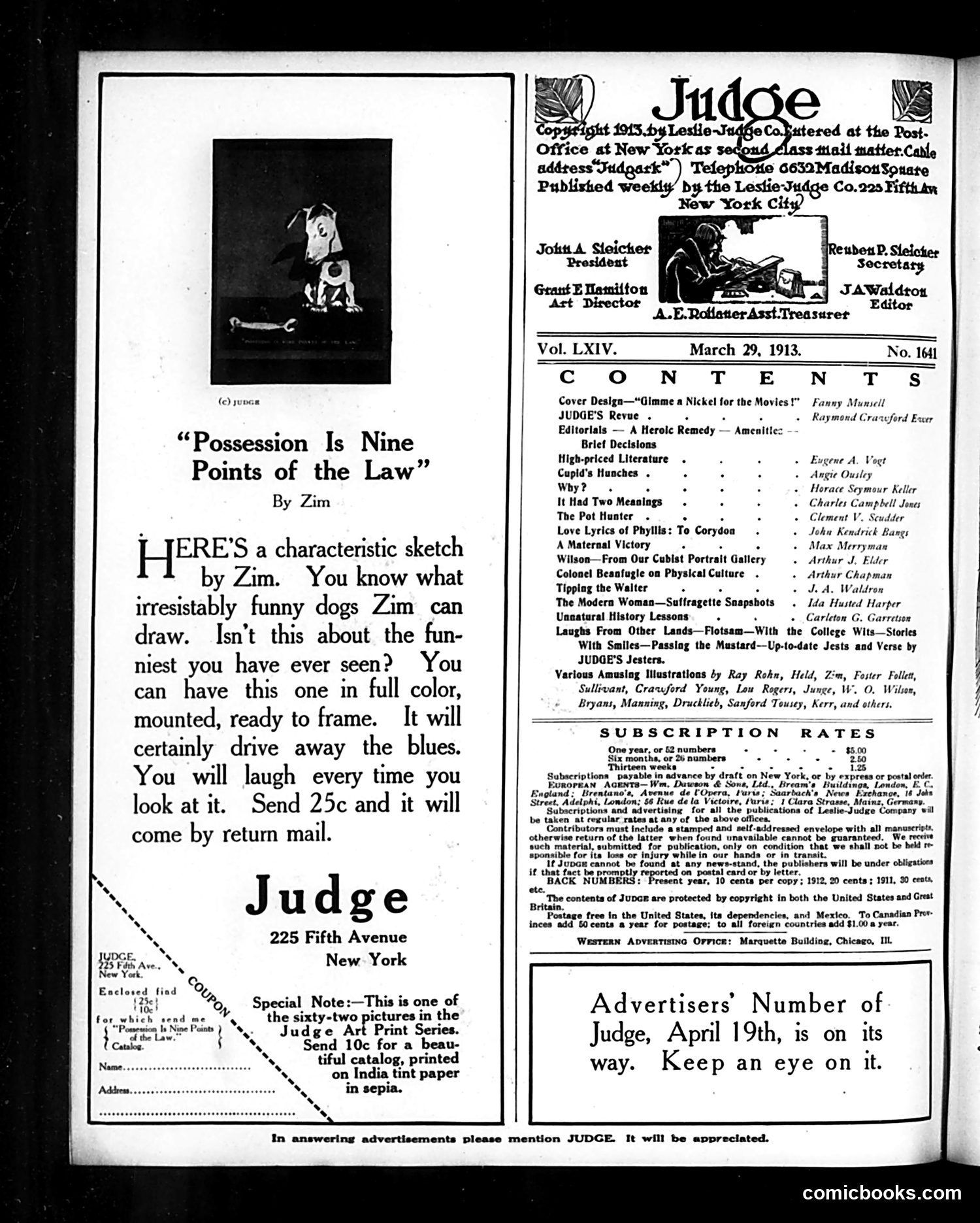 Judge — March 29, 1913 — page 2 of 24