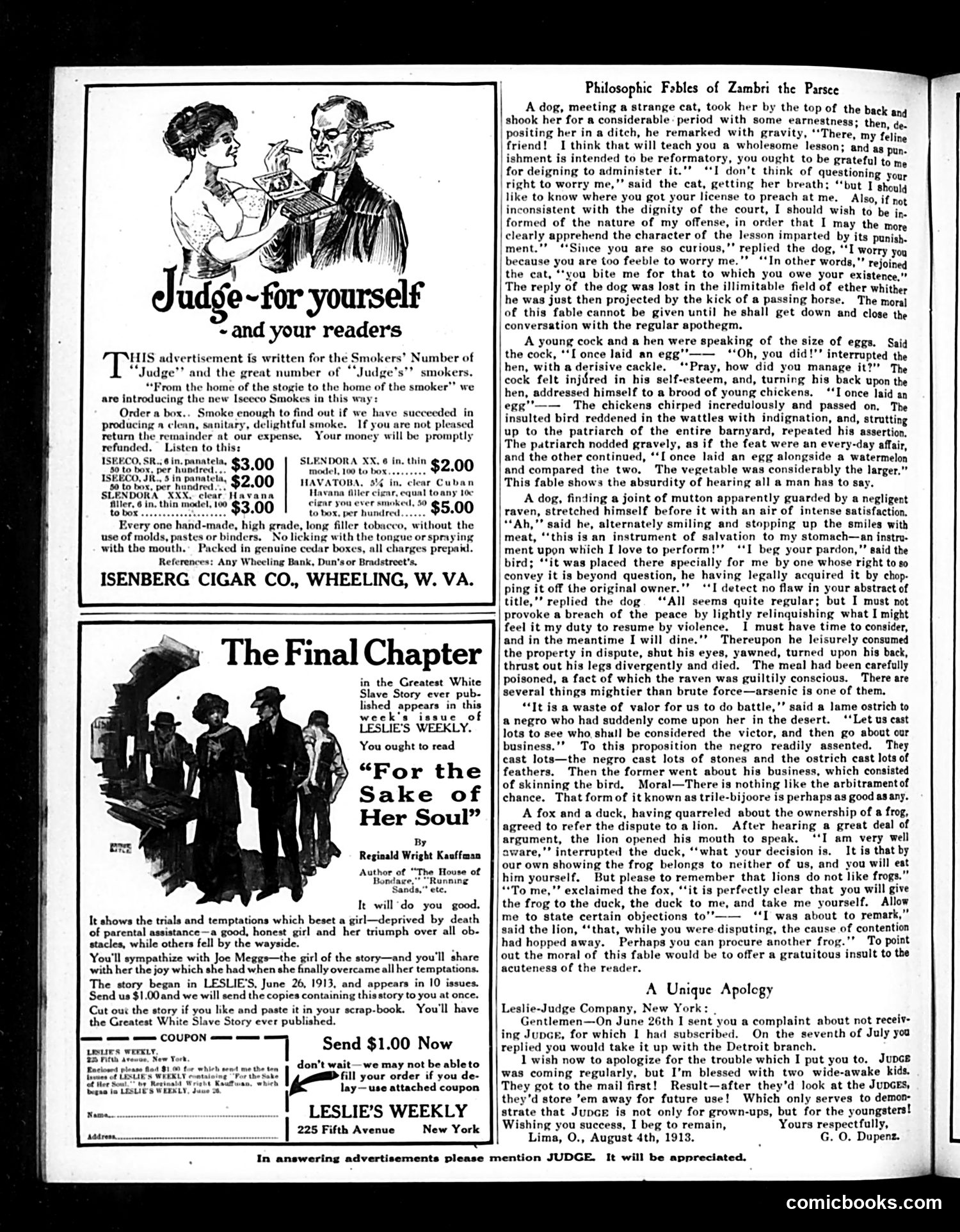 Judge — August 30, 1913 — page 20 of 24