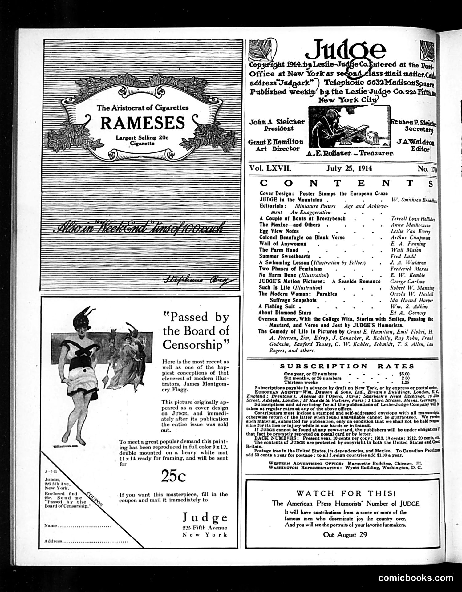 Judge — July 25, 1914 — page 2 of 24