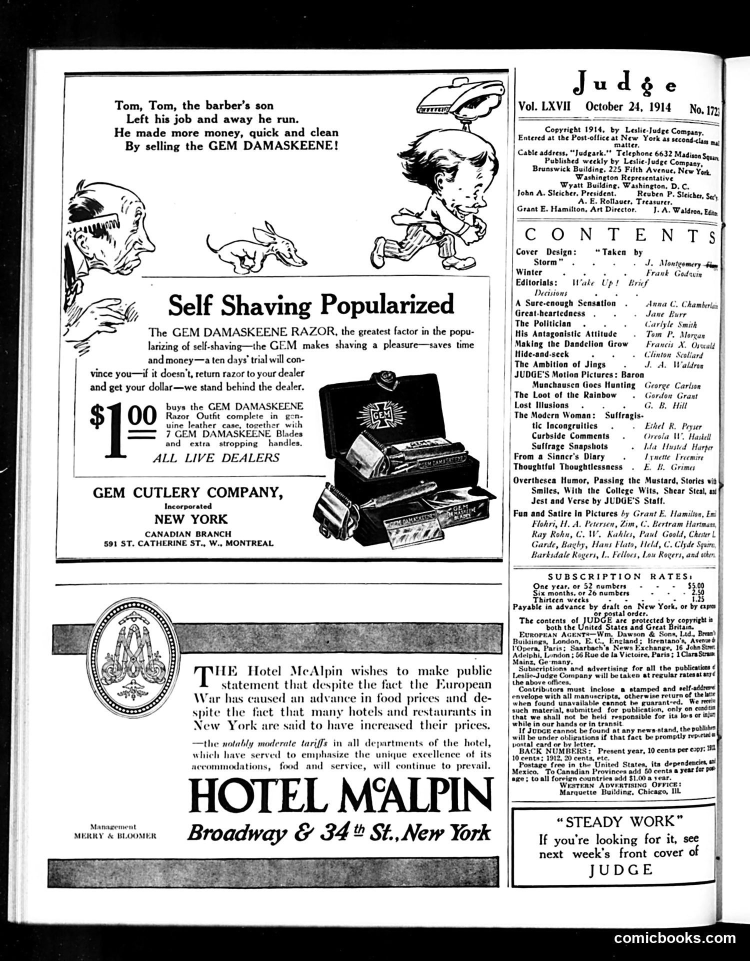 Judge — October 24, 1914 — page 2 of 24