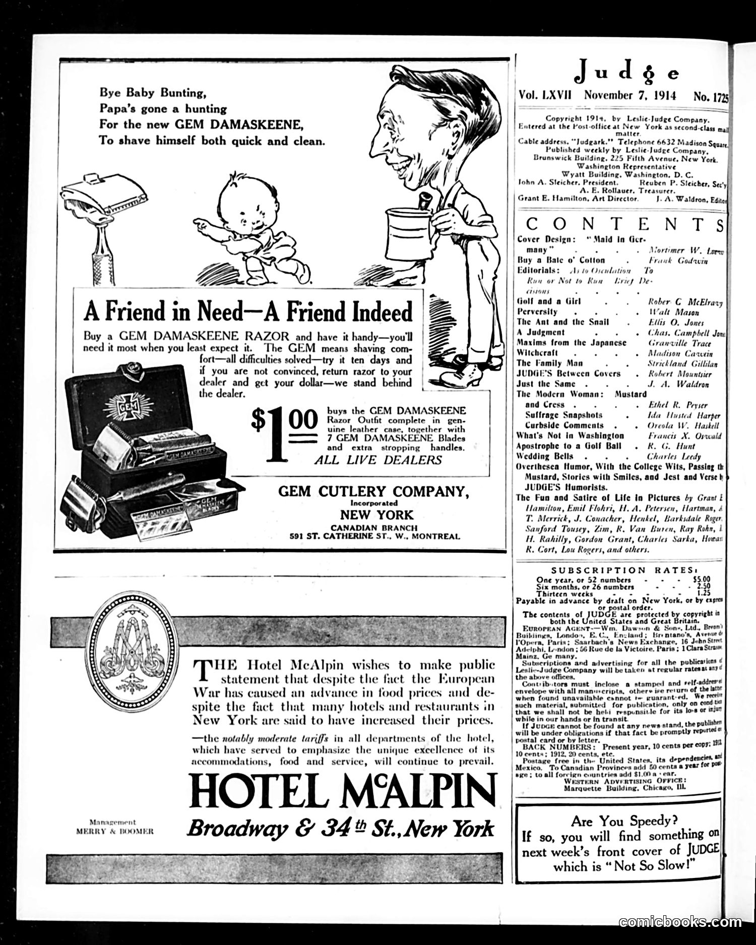 Judge — November 7, 1914 — page 2 of 24