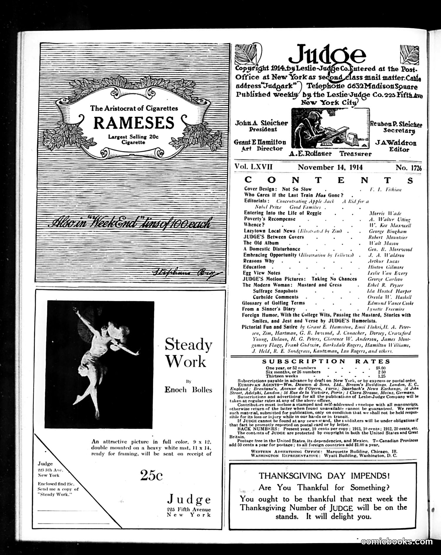 Judge — November 14, 1914 — page 2 of 24