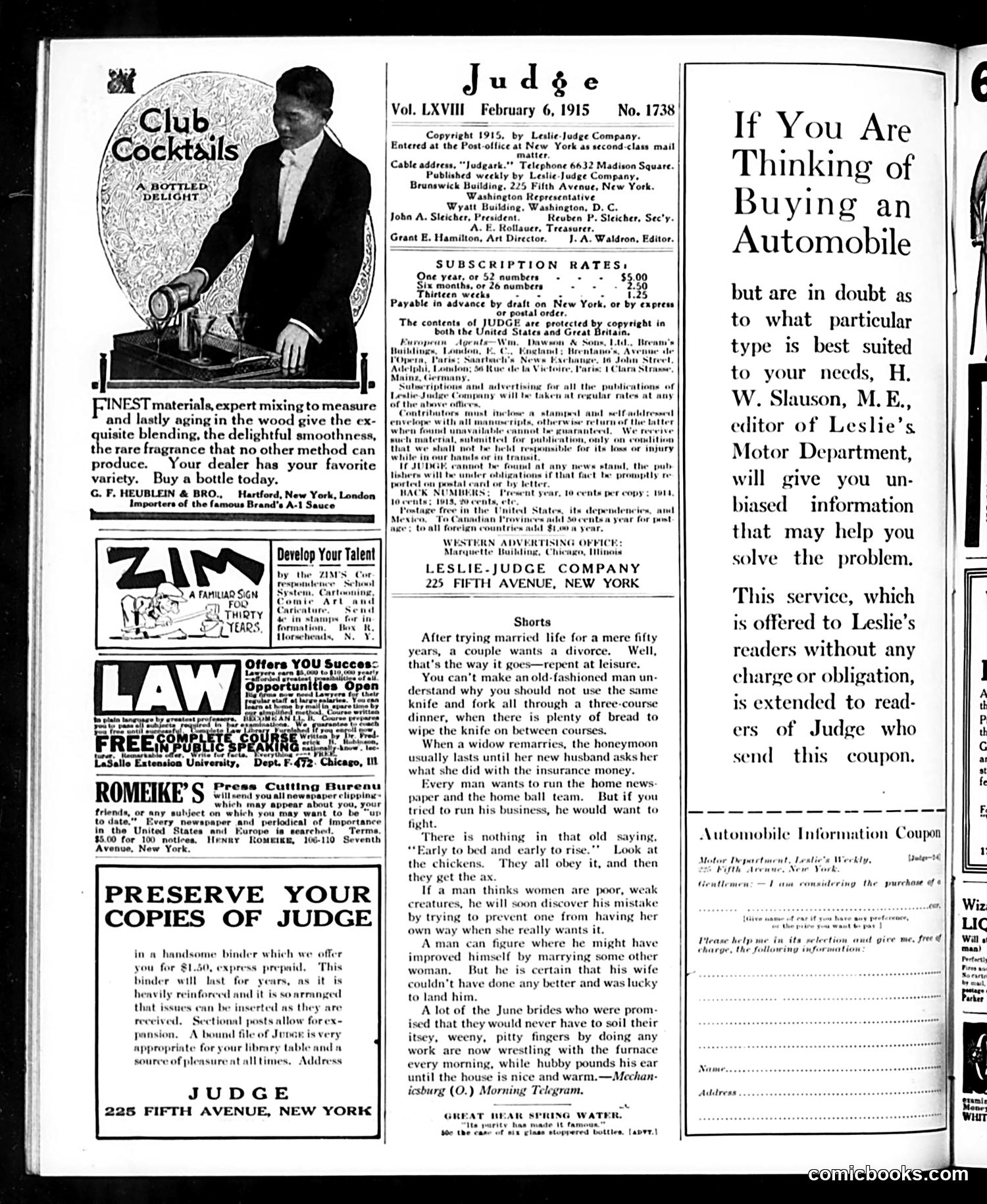 Judge — February 6, 1915 — page 20 of 24