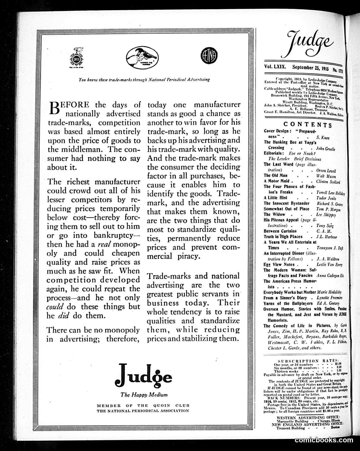 Judge — September 25, 1915 — page 2 of 28