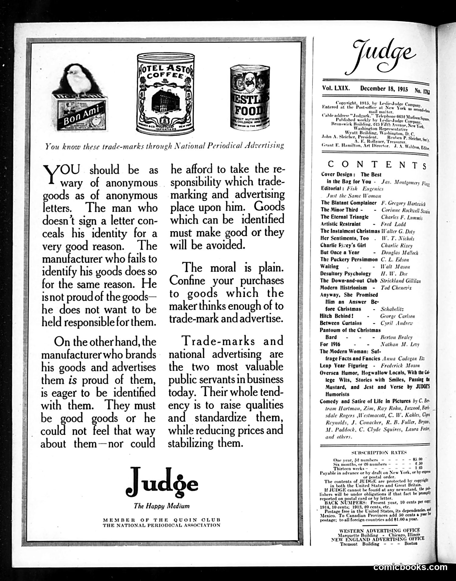 Judge — December 18, 1915 — page 2 of 28