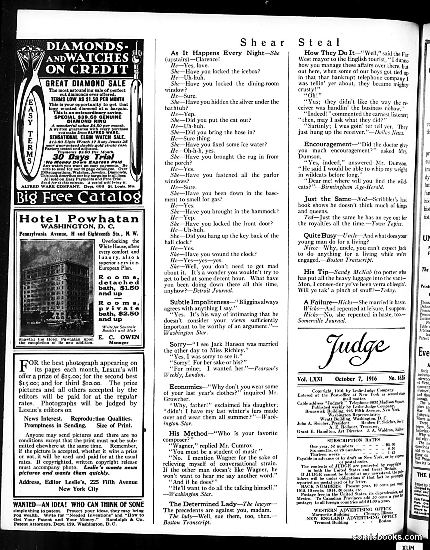 Judge — October 7, 1916 — page 30 of 32