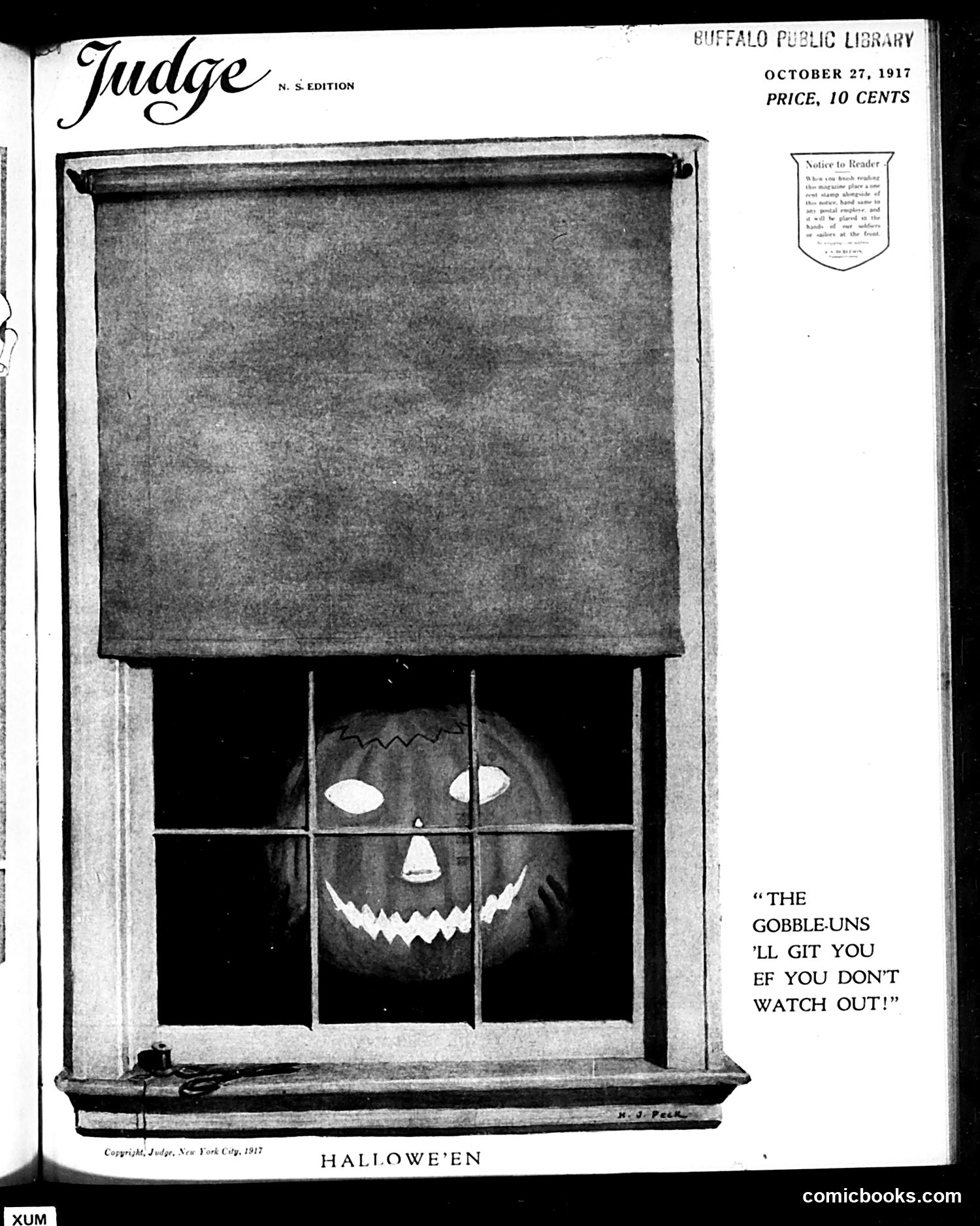 Judge — October 27, 1917
