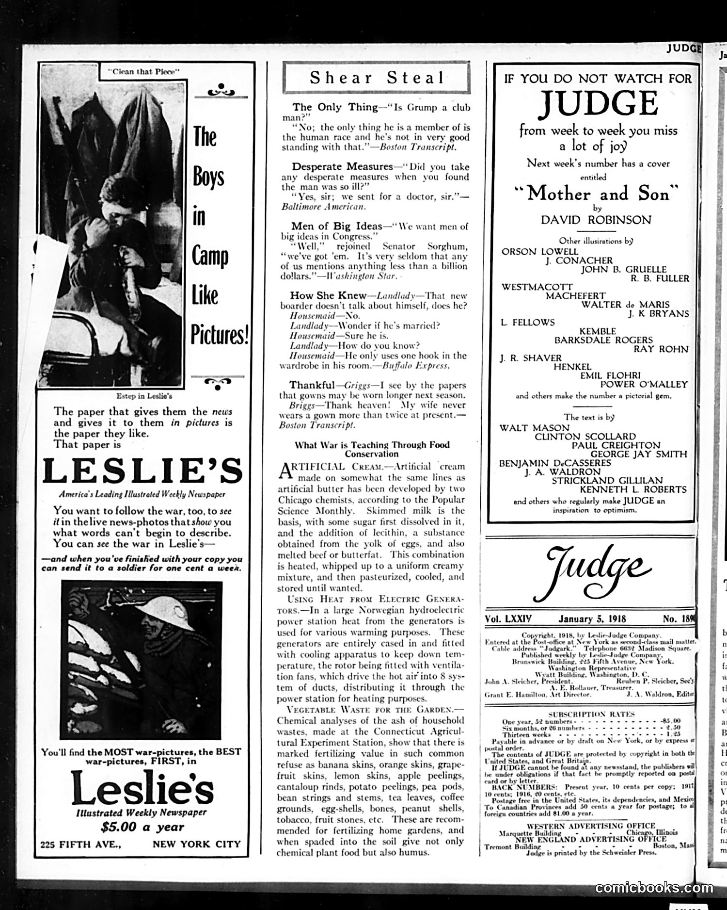 Judge — January 5, 1918 — page 26 of 28