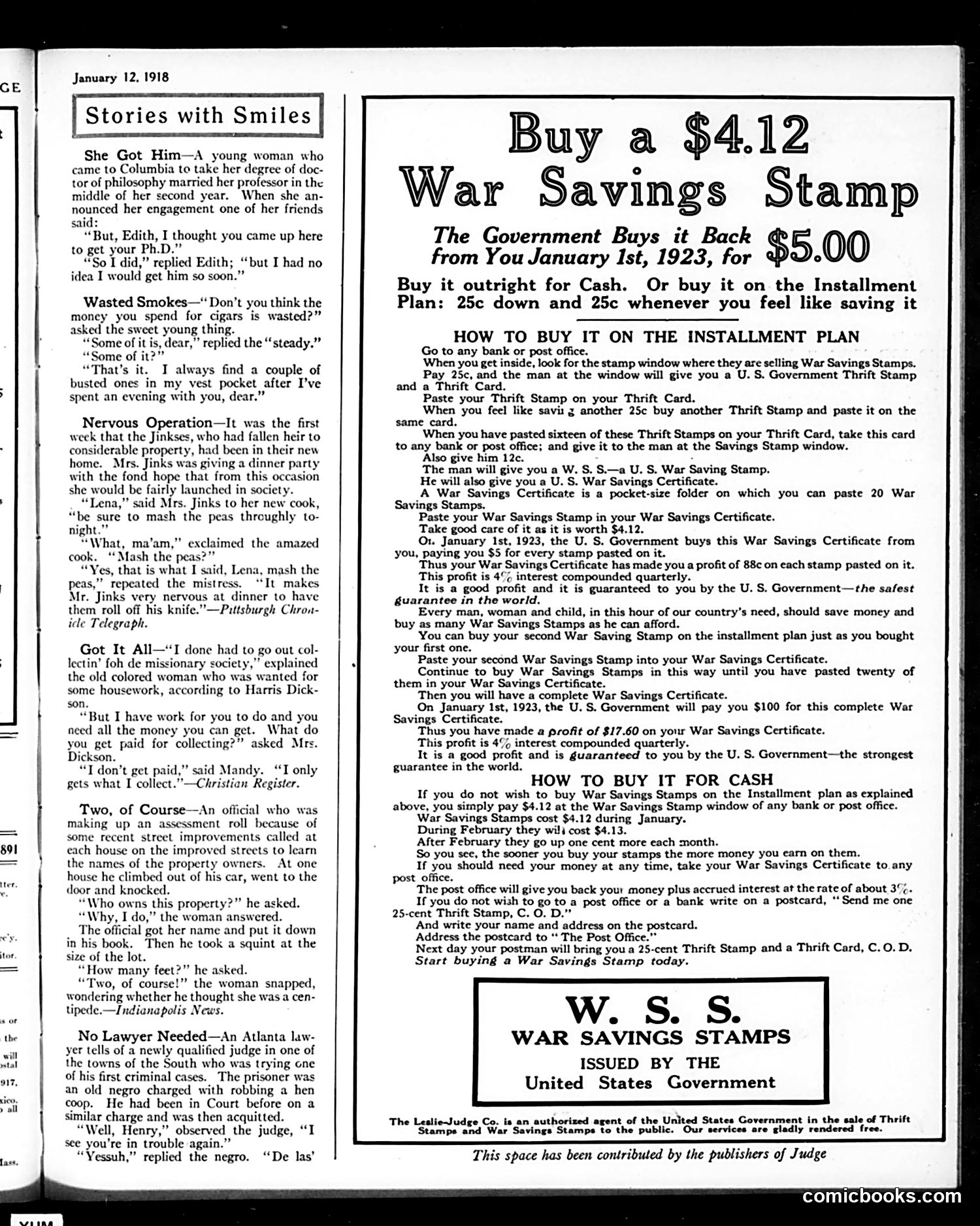 Judge — January 12, 1918 — page 25 of 28