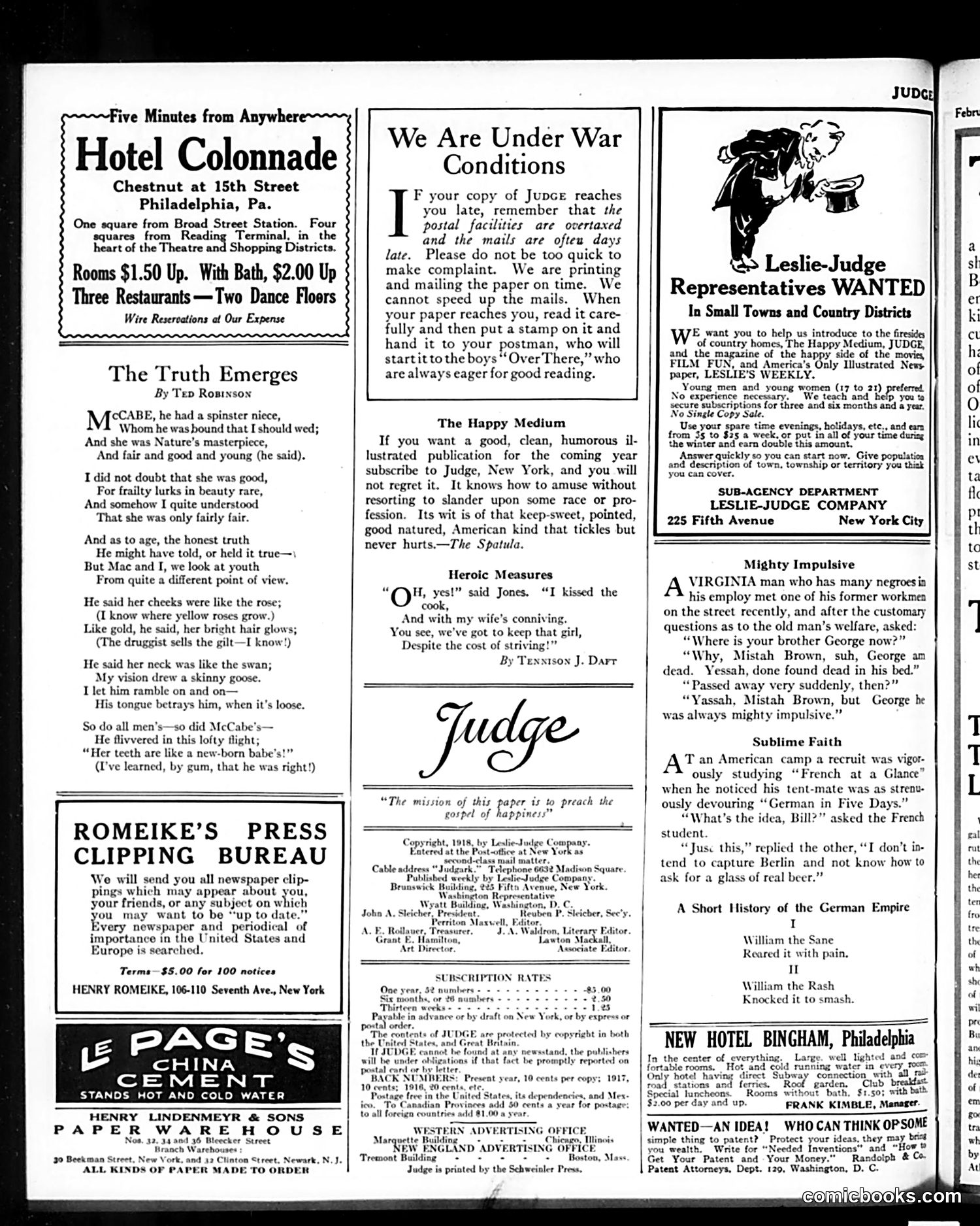 Judge — February 9, 1918 — page 34 of 36