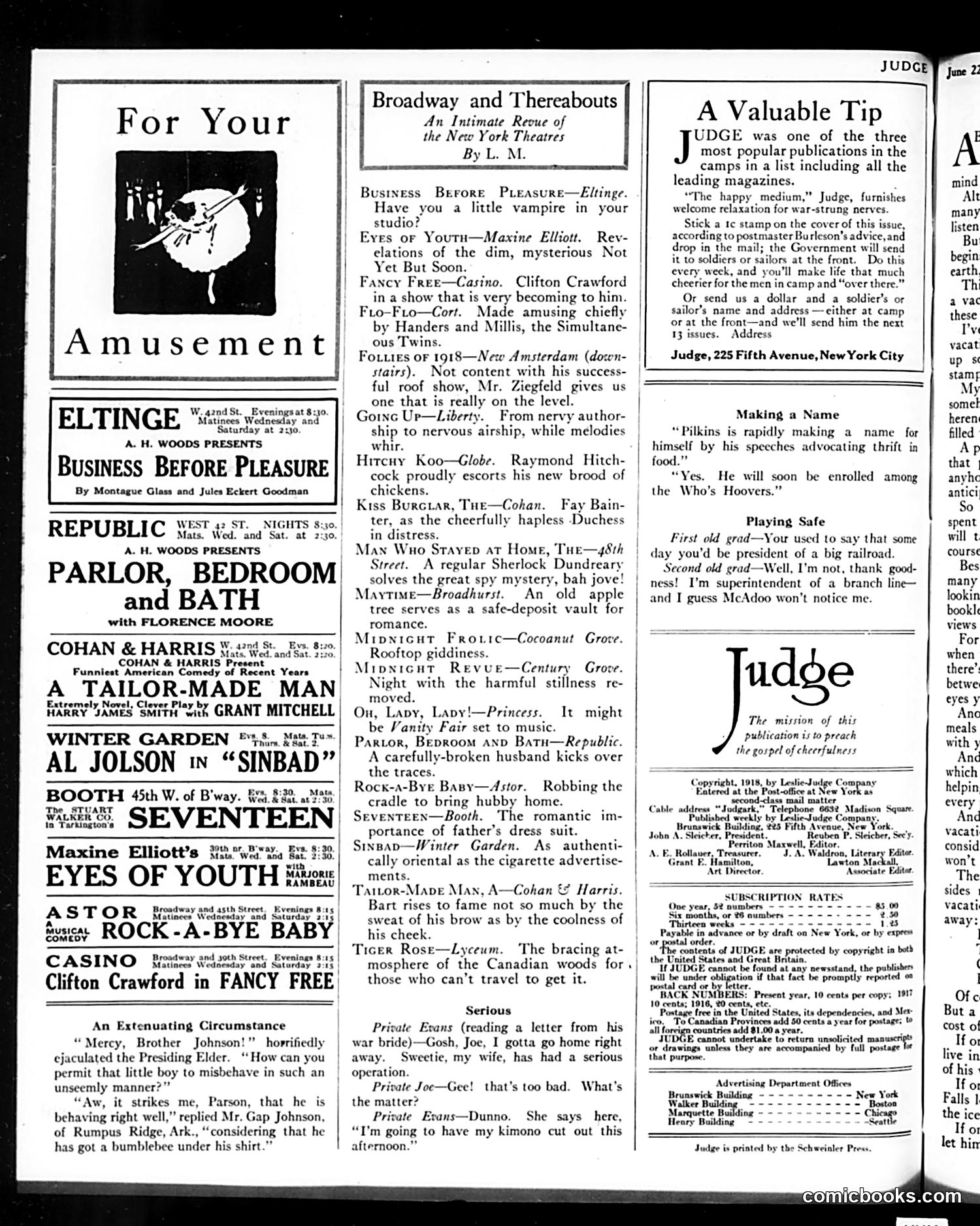 Judge — June 22, 1918 — page 28 of 36