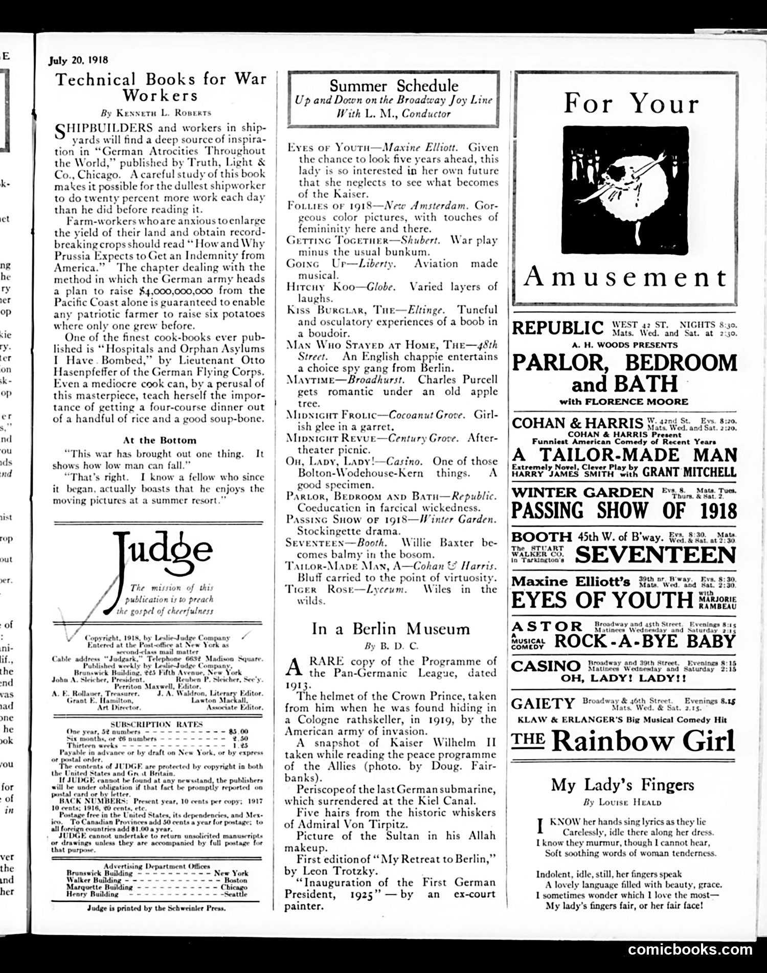Judge — July 20, 1918 — page 29 of 32