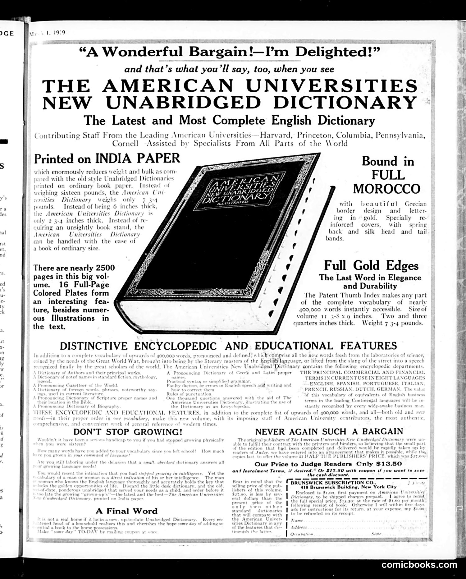 Judge — March 1, 1919 — page 31 of 32