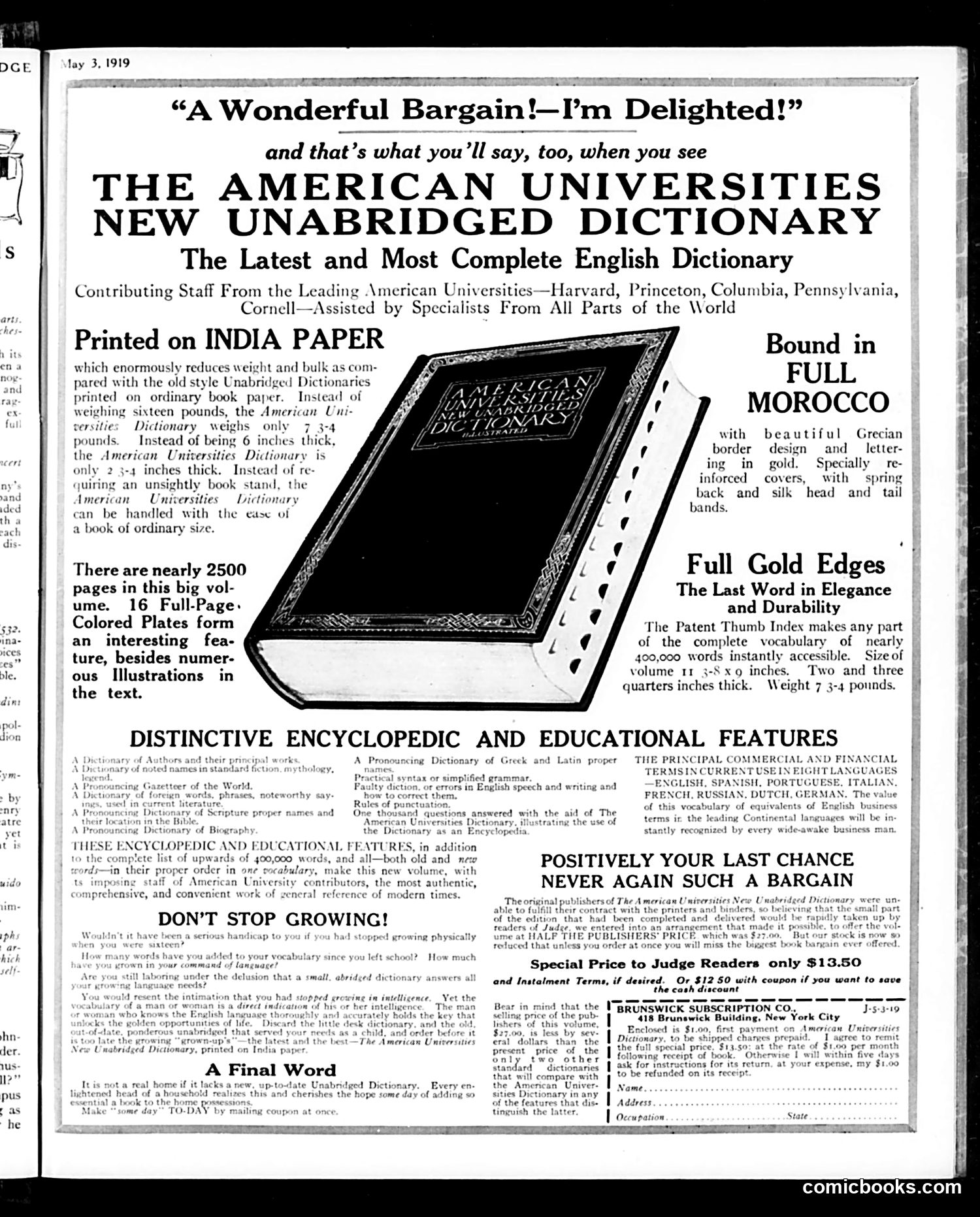 Judge — May 3, 1919 — page 35 of 36