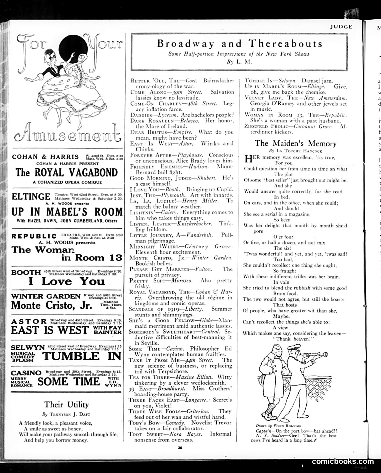 Judge — May 31, 1919 — page 30 of 36