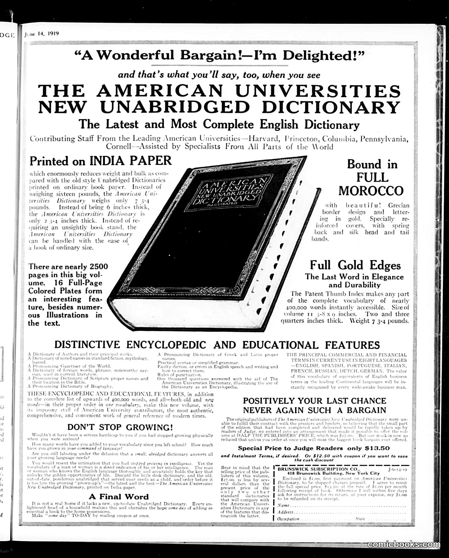 Judge — June 14, 1919 — page 35 of 36