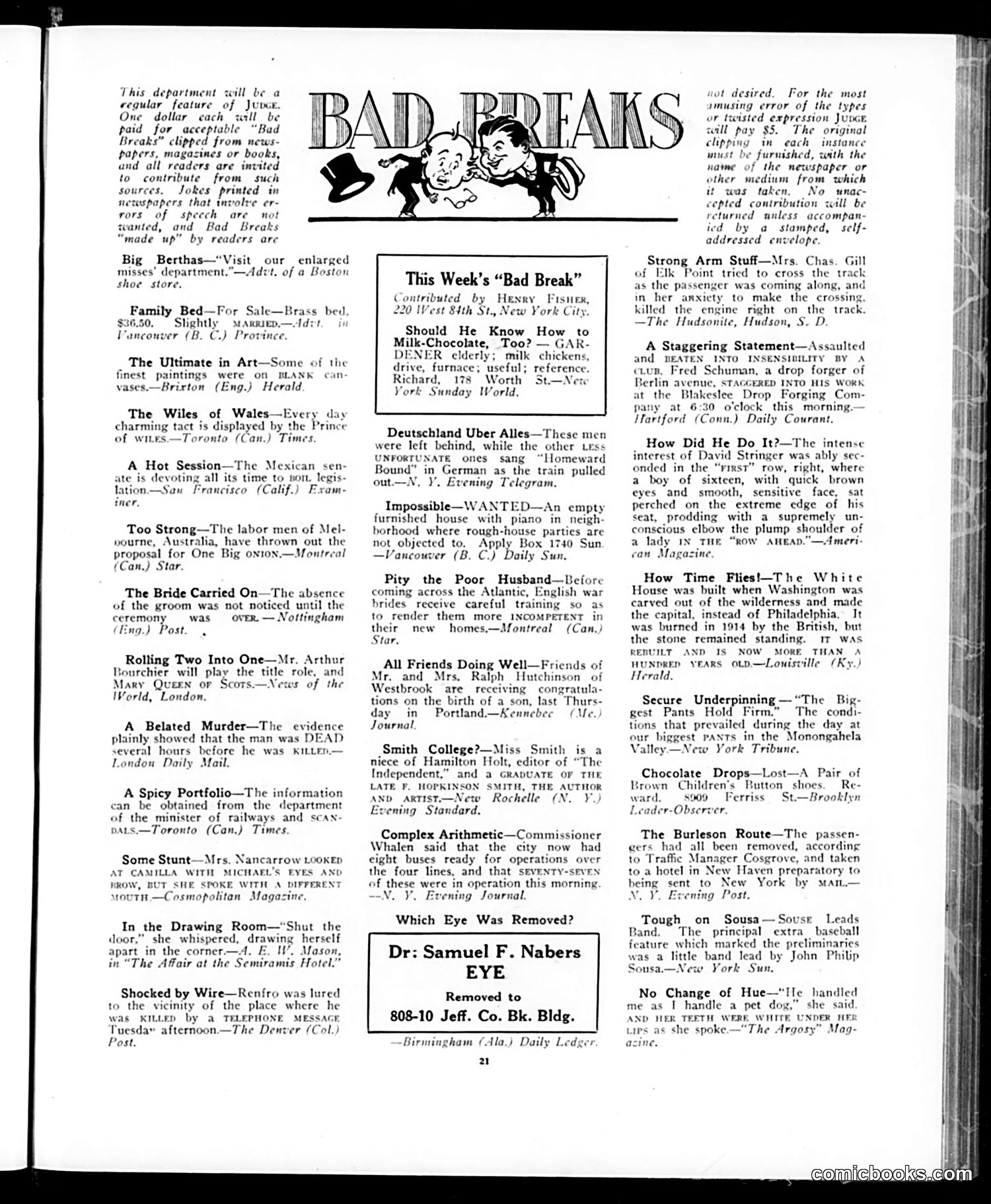 Judge — November 1, 1919 — page 21 of 38
