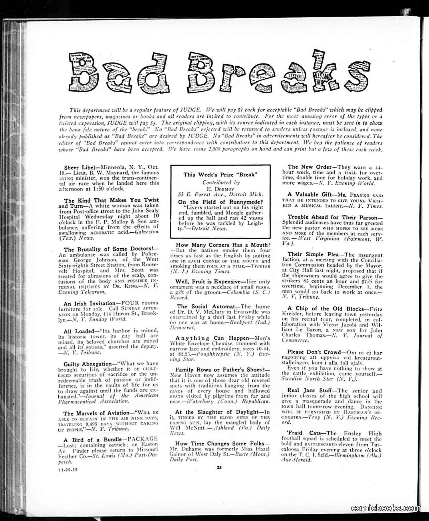 Judge — November 29, 1919 — page 28 of 36