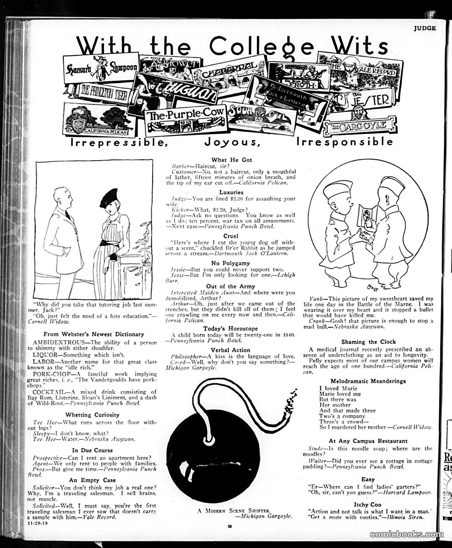 Judge — November 29, 1919 — page 30 of 36
