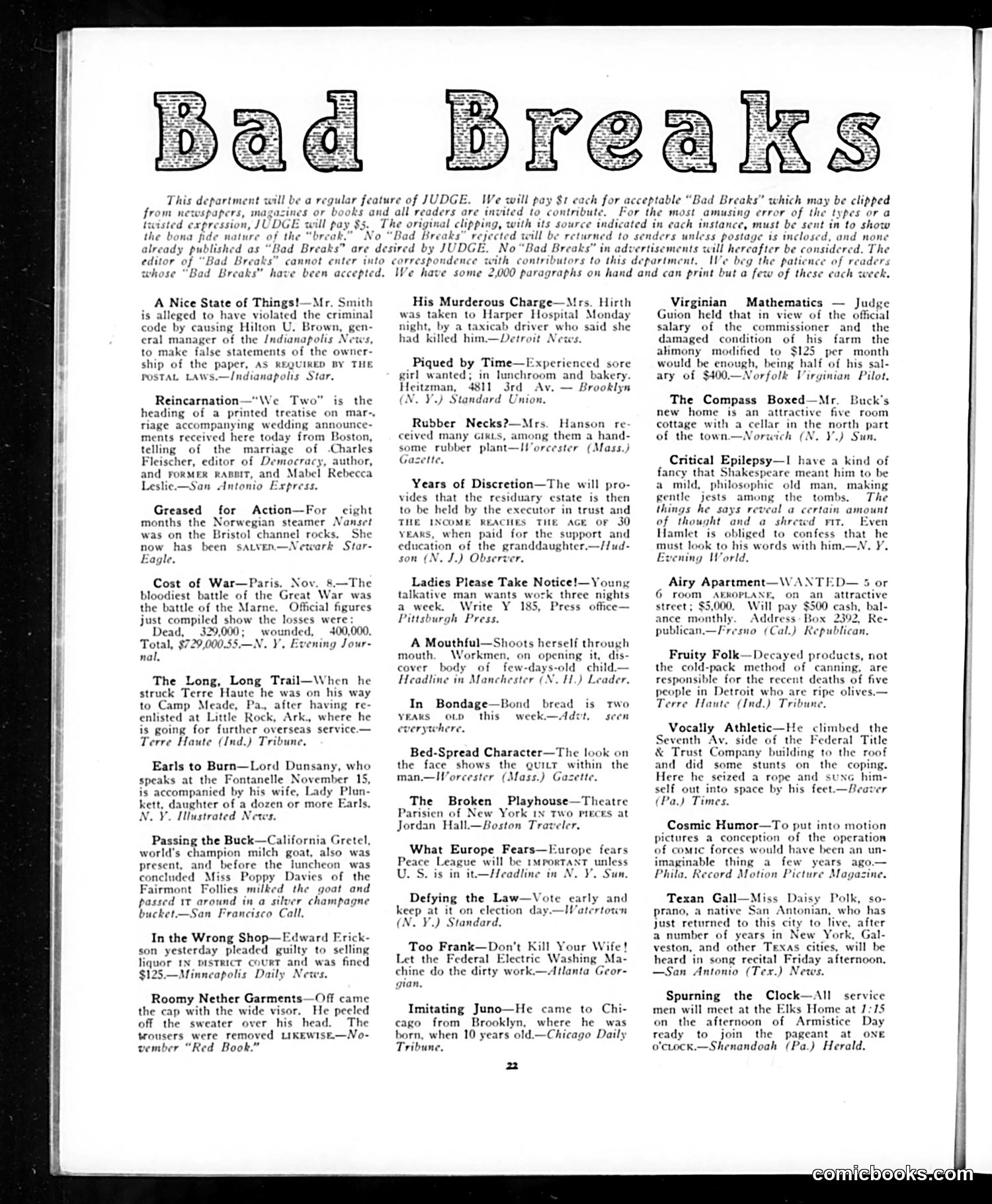Judge — December 13, 1919 — page 22 of 36