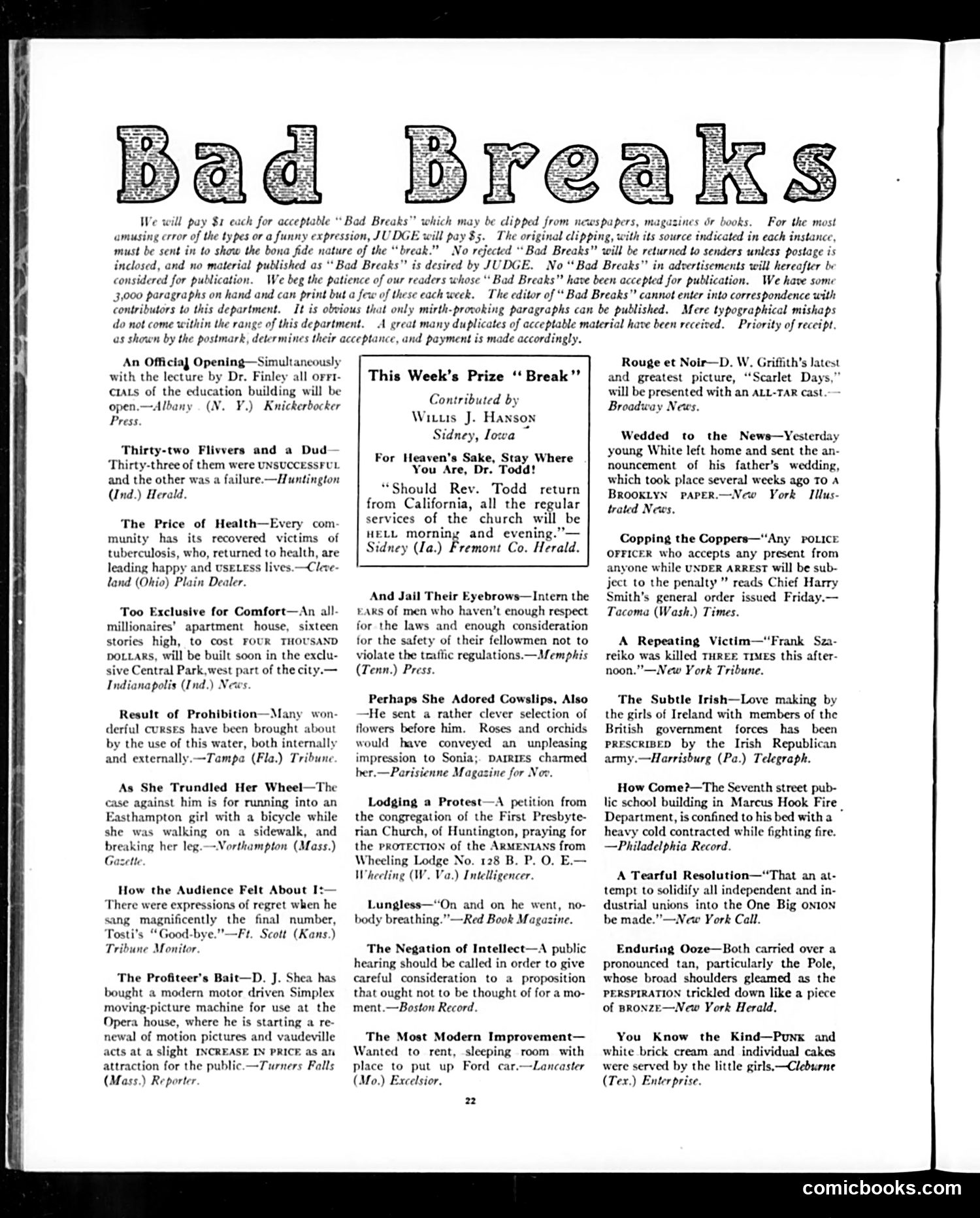 Judge — January 24, 1920 — page 22 of 36