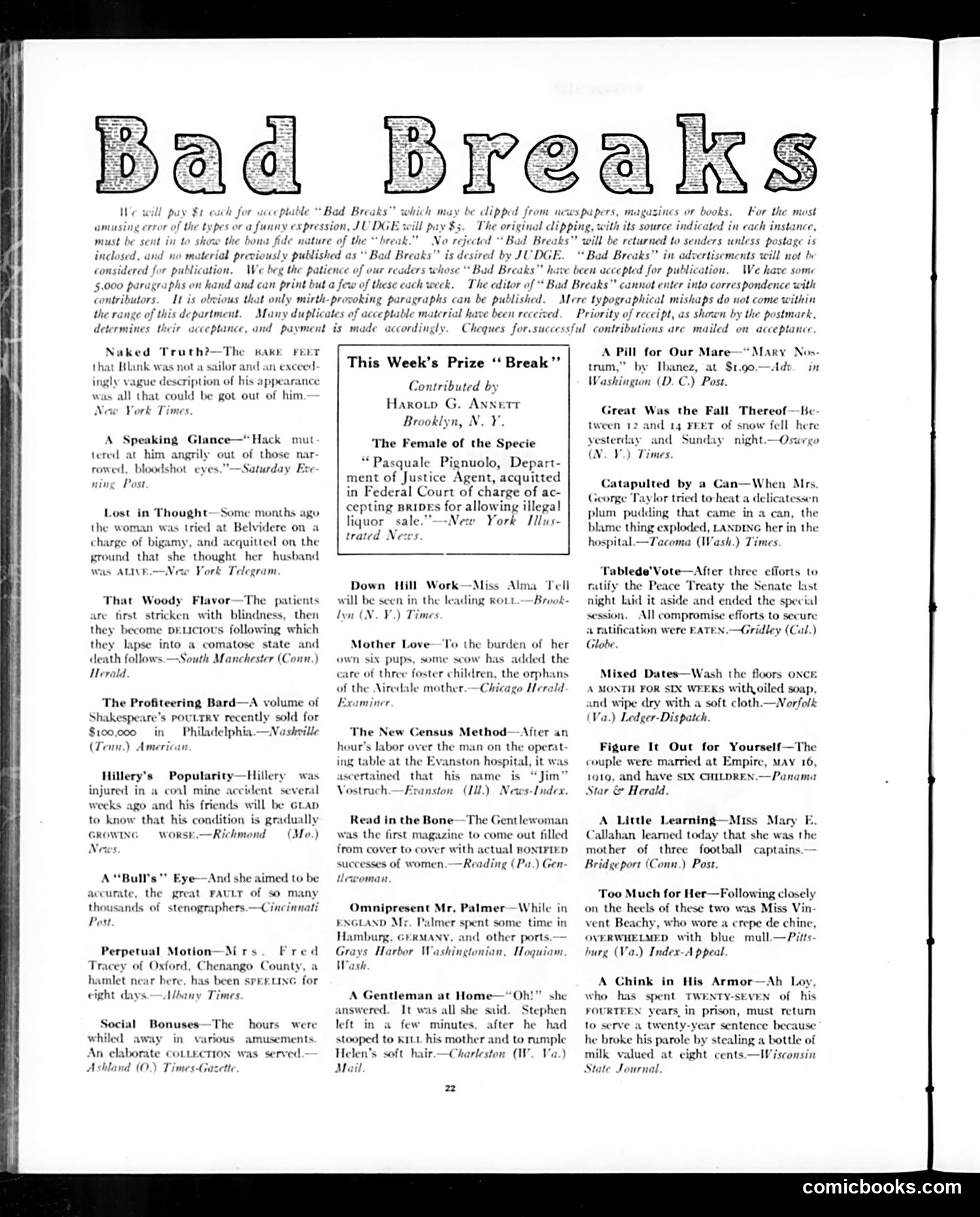 Judge — February 7, 1920 — page 22 of 36