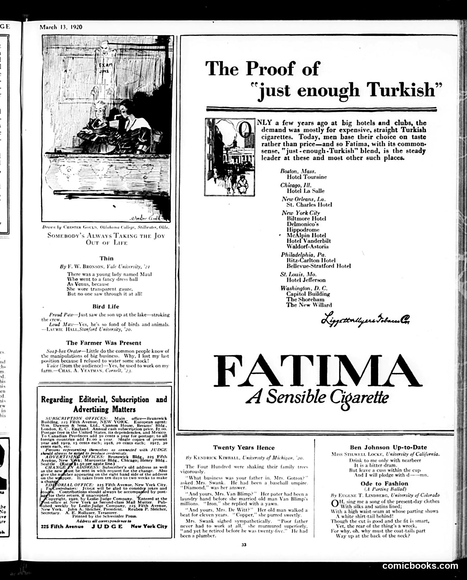 Judge — March 13, 1920 — page 33 of 36